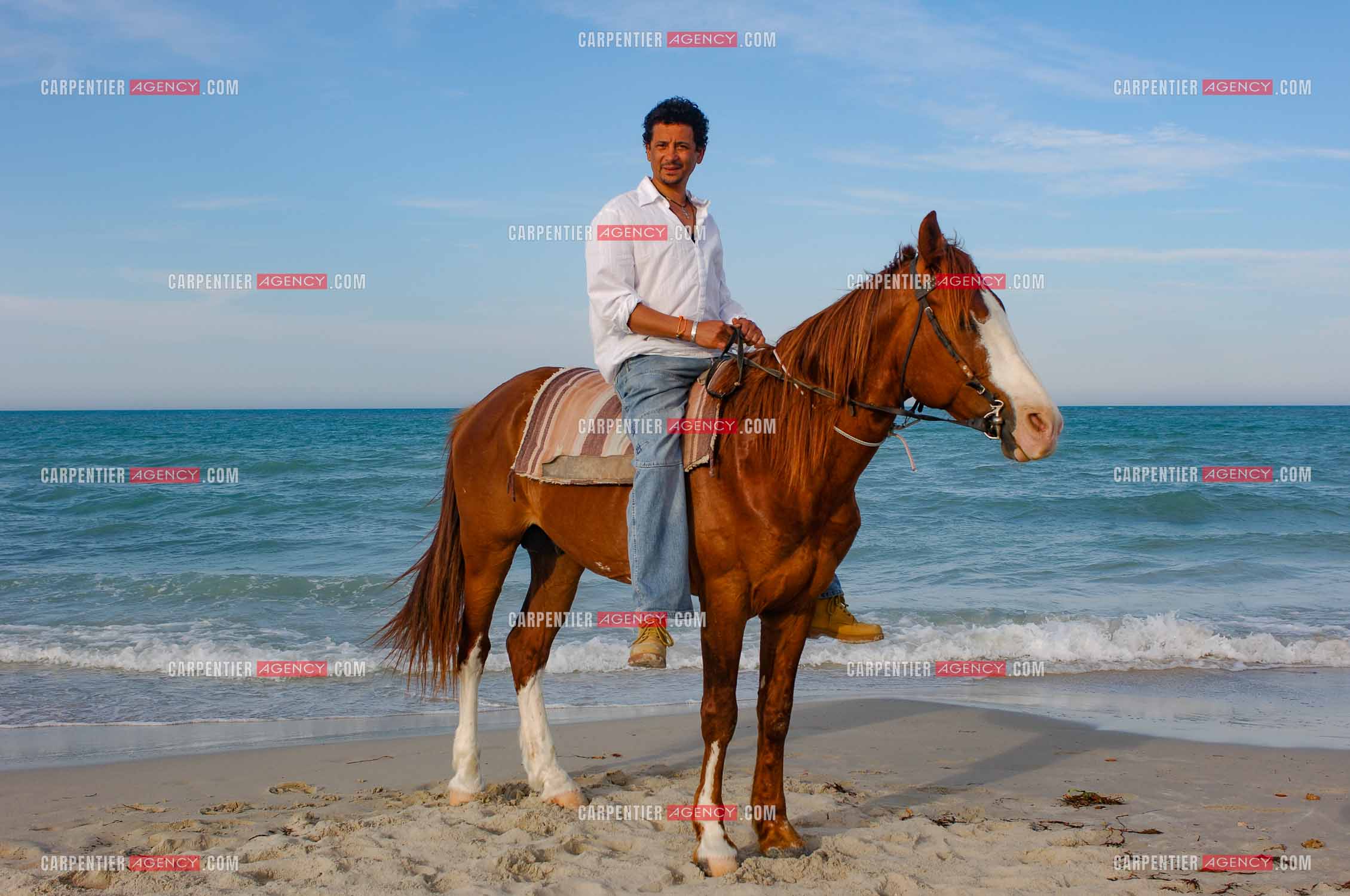 L'acteur Abel Jafri pour le festival du film à Djerba en Tunisie.  ( Exclusif )