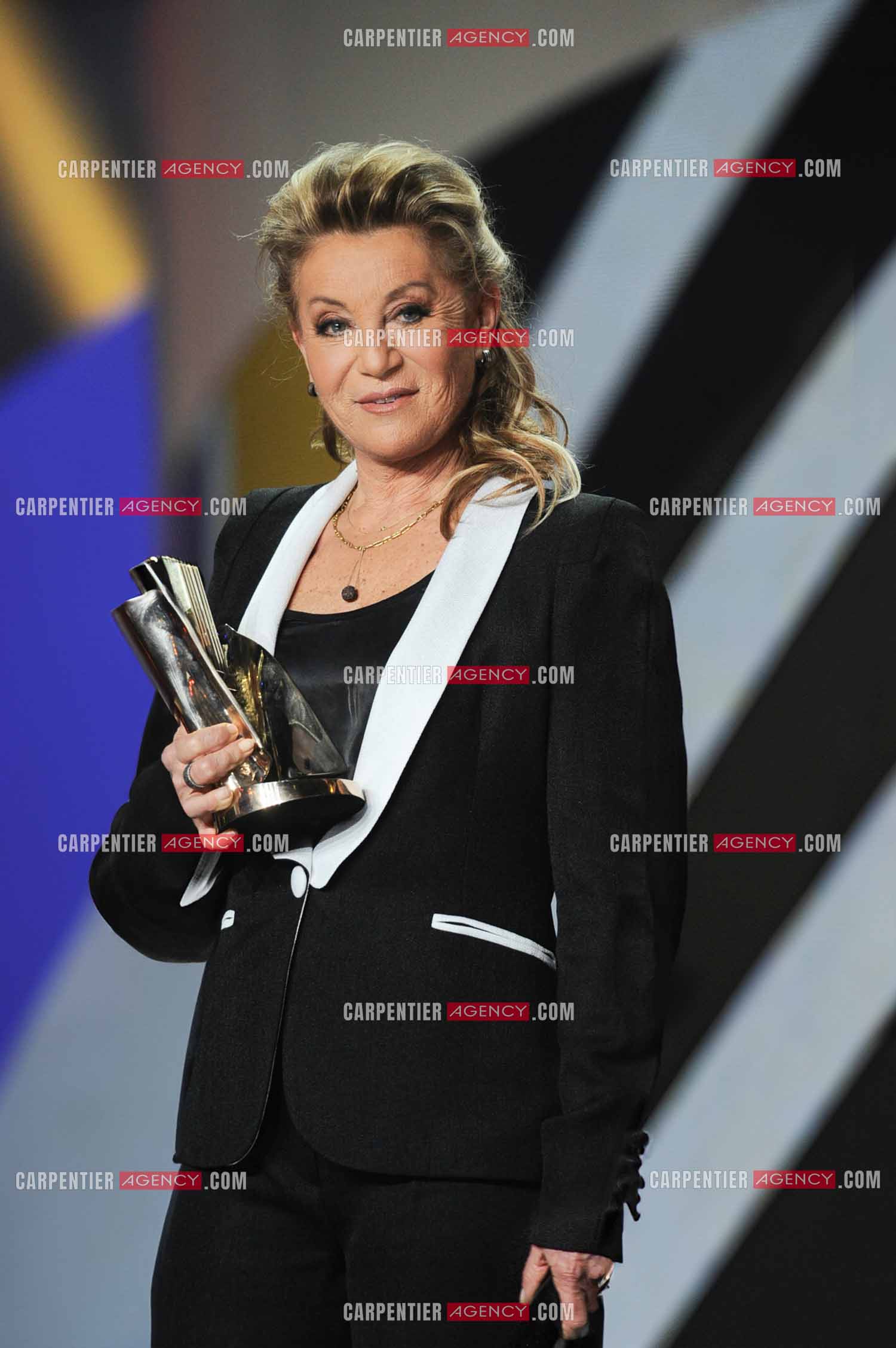 28e cérémonie des Victoires de la musique le 8 février 2013 au Zénith de Paris. La chanteuse Sheila reçoit la victoire d'honneur.