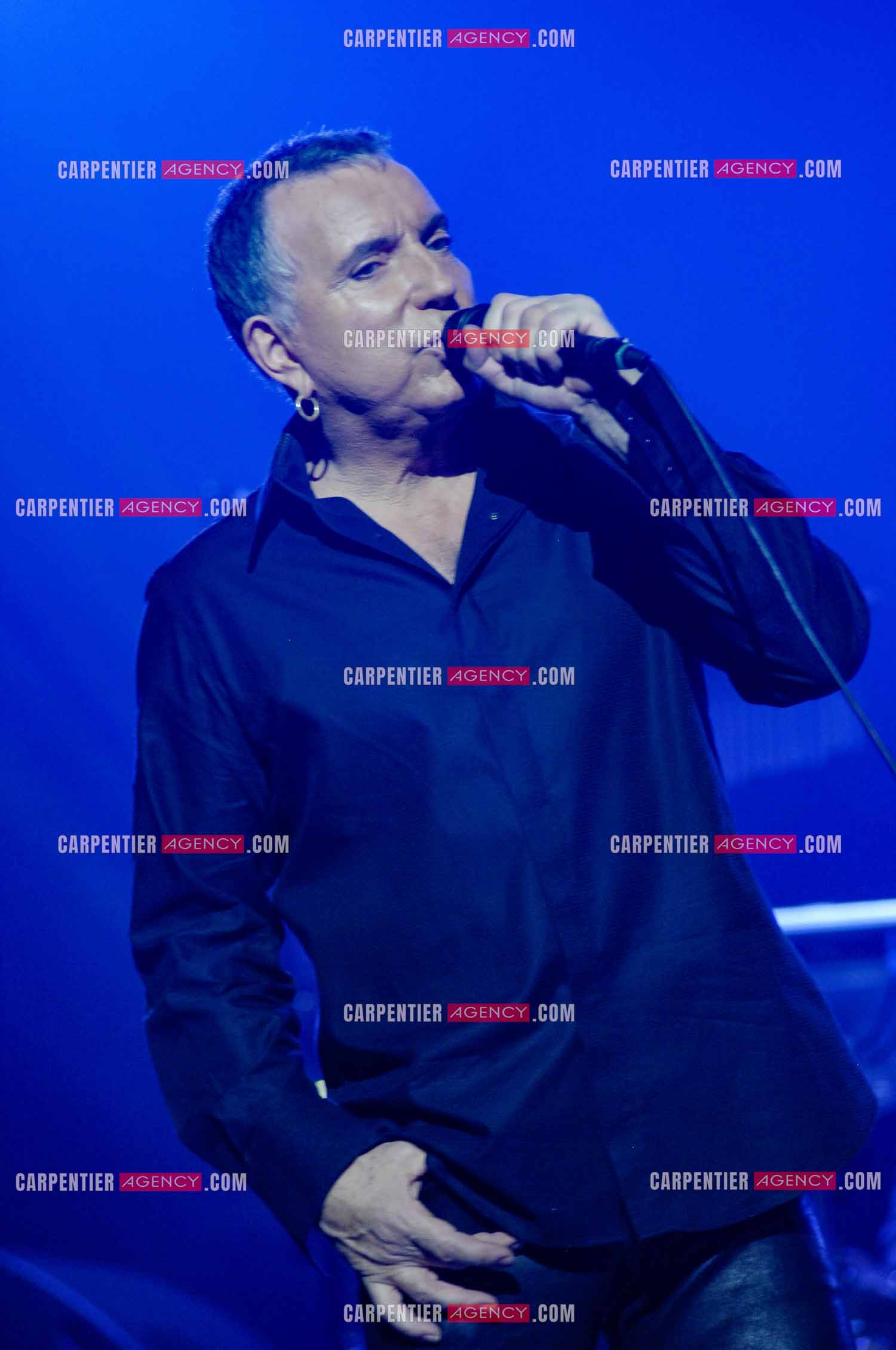 Le chanteur Bernard Lavilliers en concert au Zénith de Paris en 2008.   ( Exclusif )