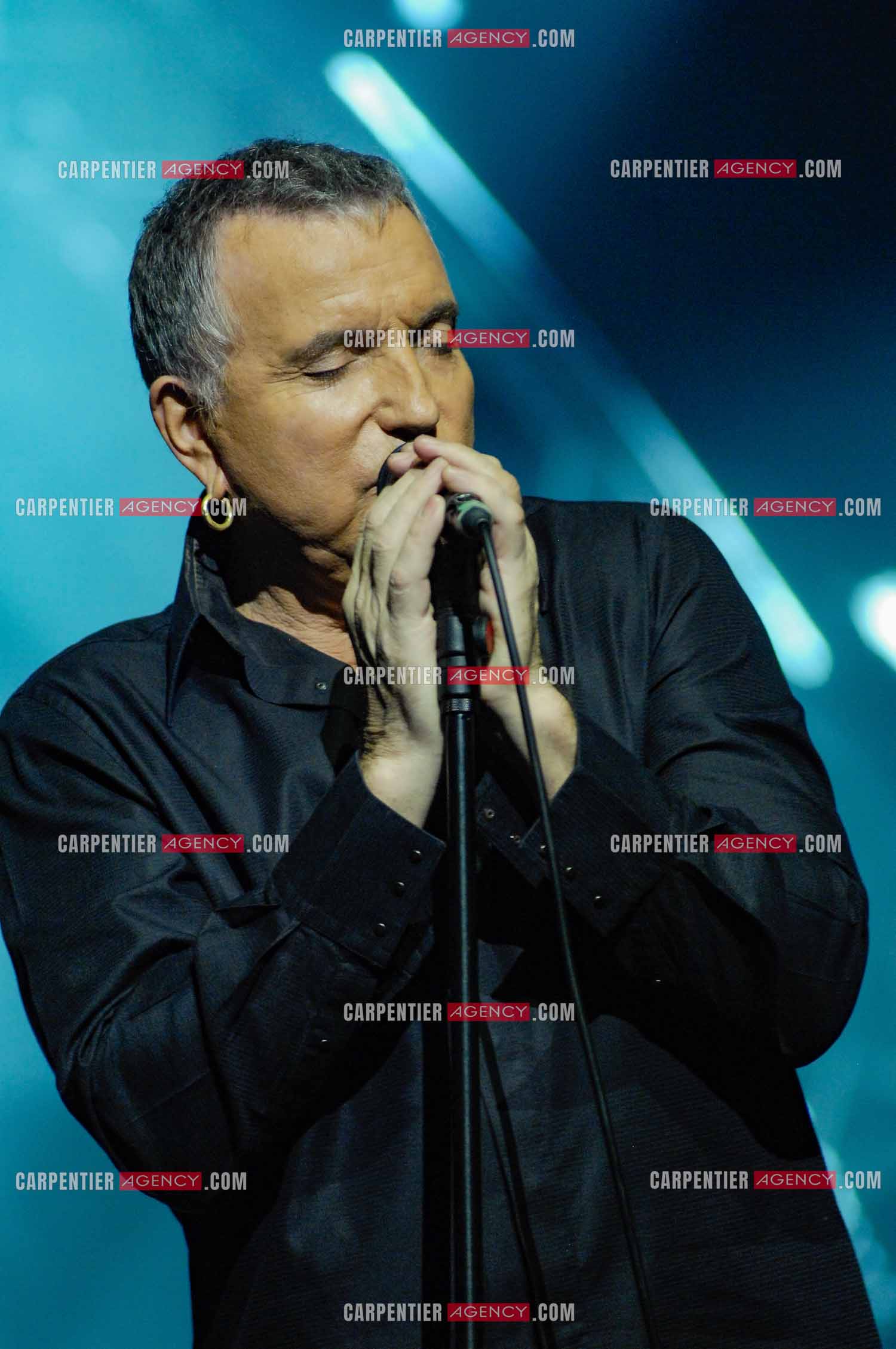 Le chanteur Bernard Lavilliers en concert au Zénith de Paris en 2008.   ( Exclusif )