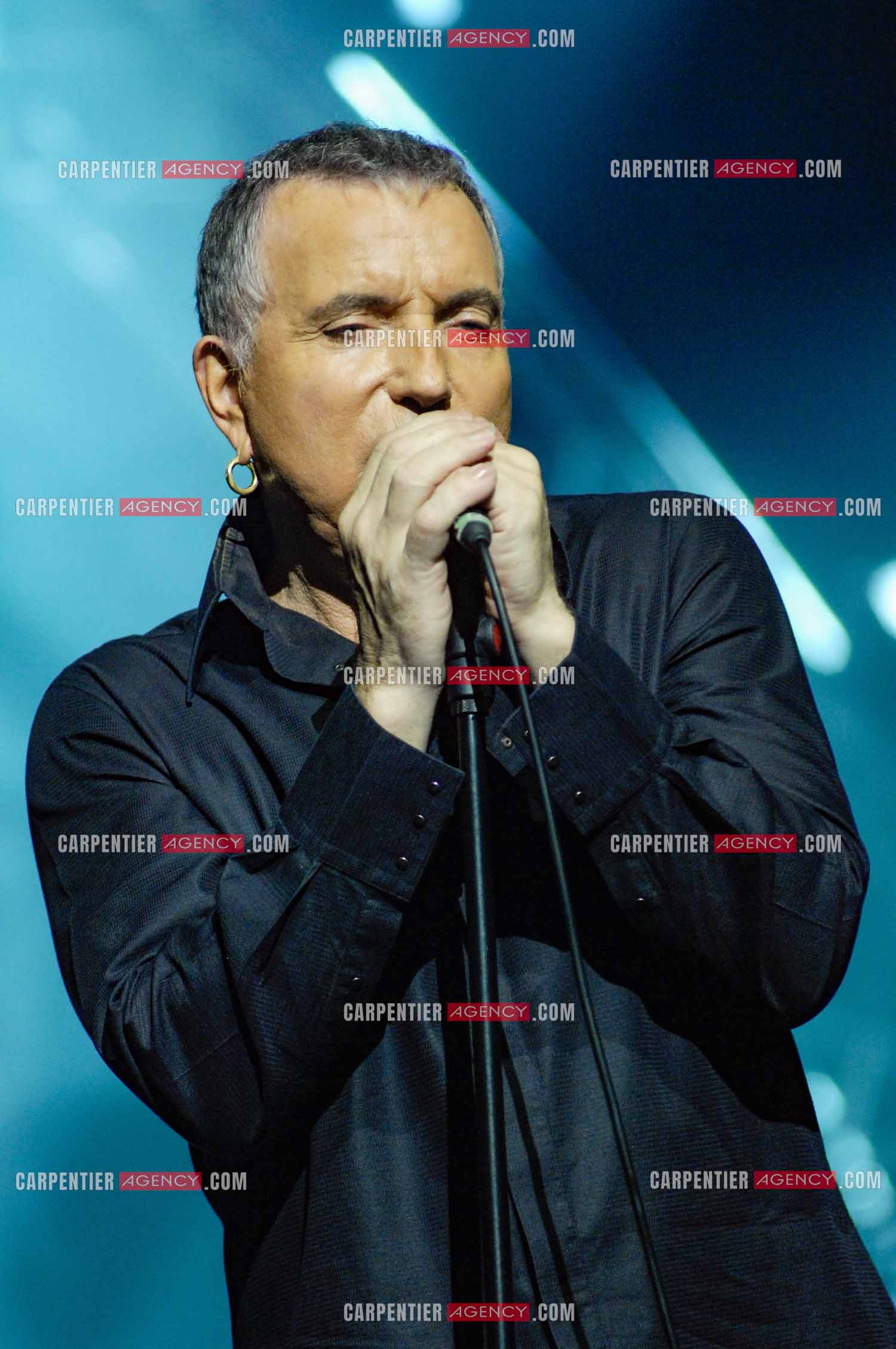 Le chanteur Bernard Lavilliers en concert au Zénith de Paris en 2008.   ( Exclusif )