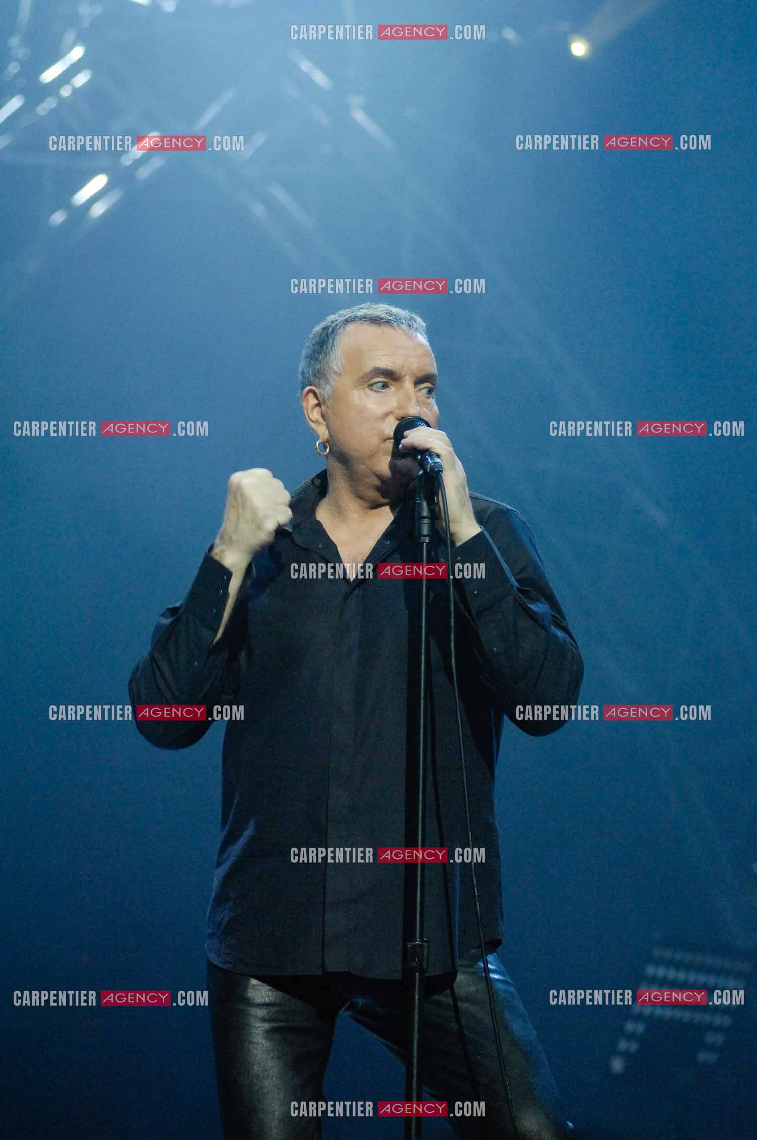 Le chanteur Bernard Lavilliers en concert au Zénith de Paris en 2008.   ( Exclusif )