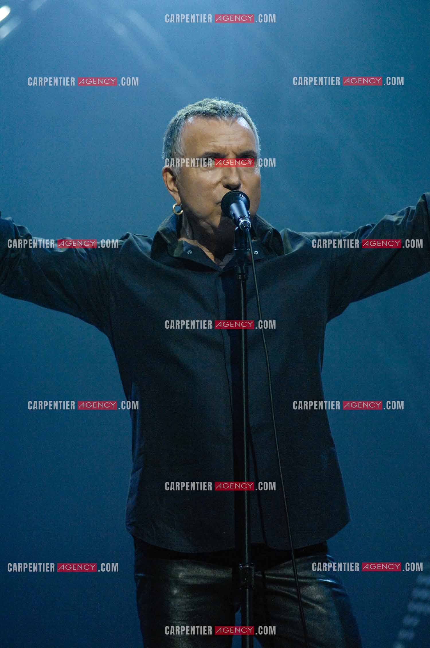 Le chanteur Bernard Lavilliers en concert au Zénith de Paris en 2008.   ( Exclusif )