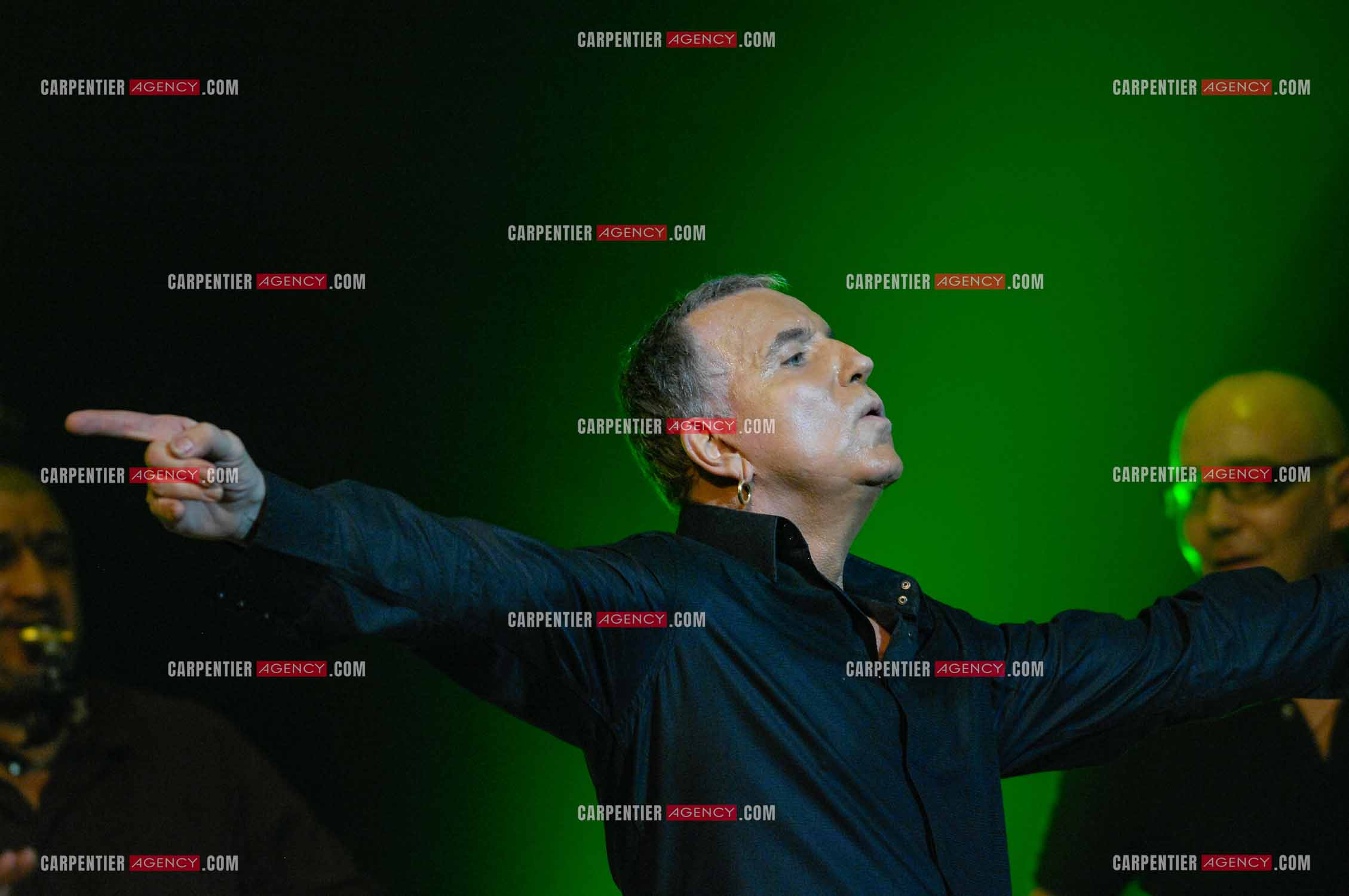 Le chanteur Bernard Lavilliers en concert au Zénith de Paris en 2008.   ( Exclusif )