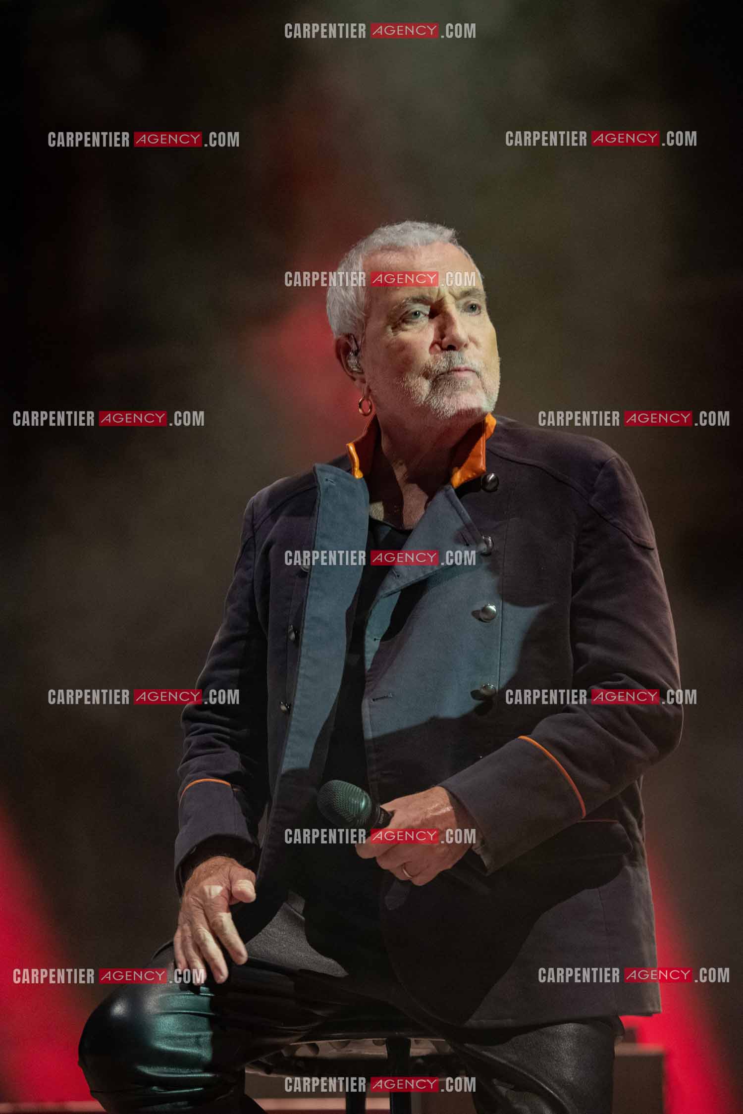 Le chanteur Bernard Lavilliers en concert pour le festival de Solliès-Pont en Juillet 2022.   ( Exclusif )