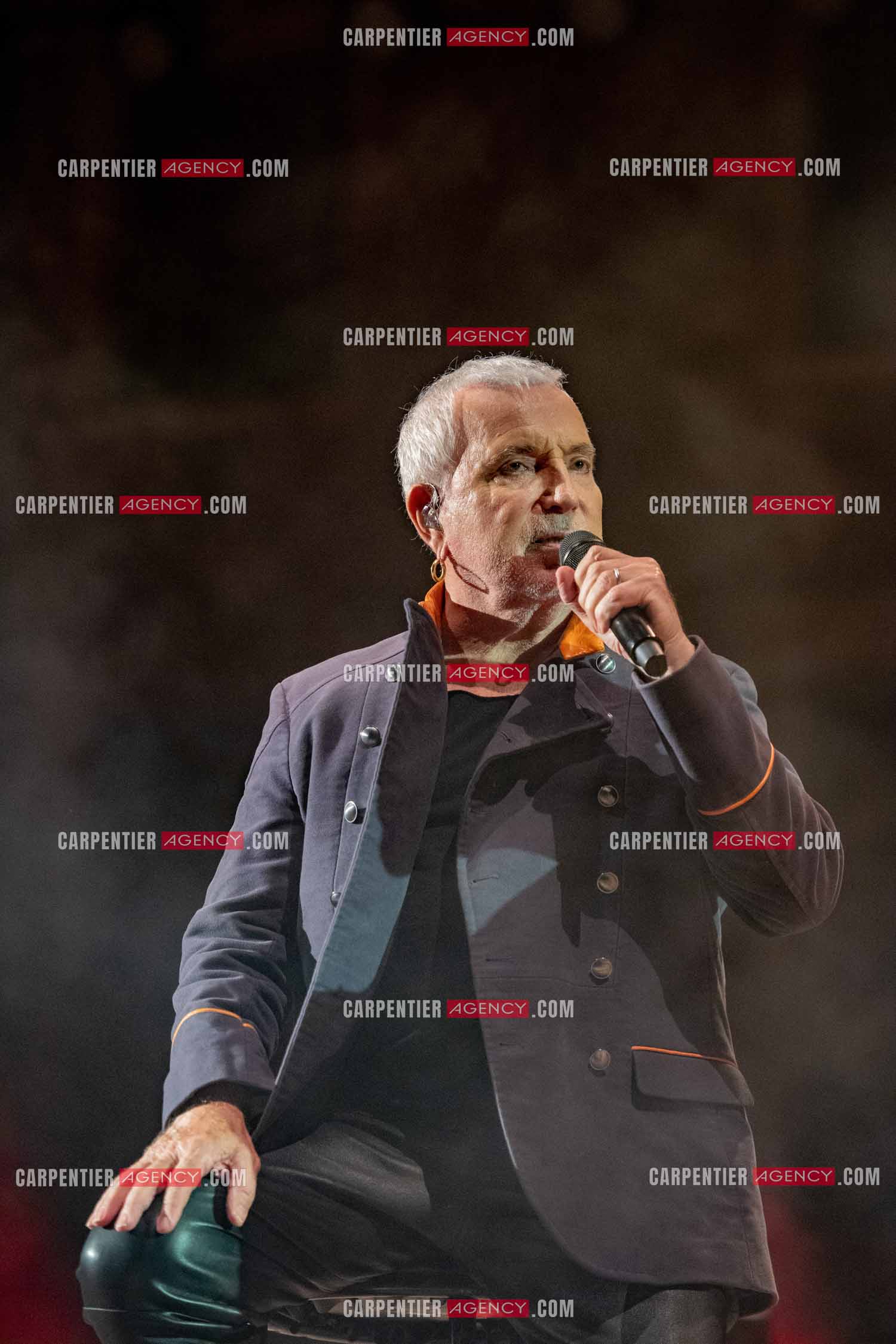 Le chanteur Bernard Lavilliers en concert pour le festival de Solliès-Pont en Juillet 2022.   ( Exclusif )