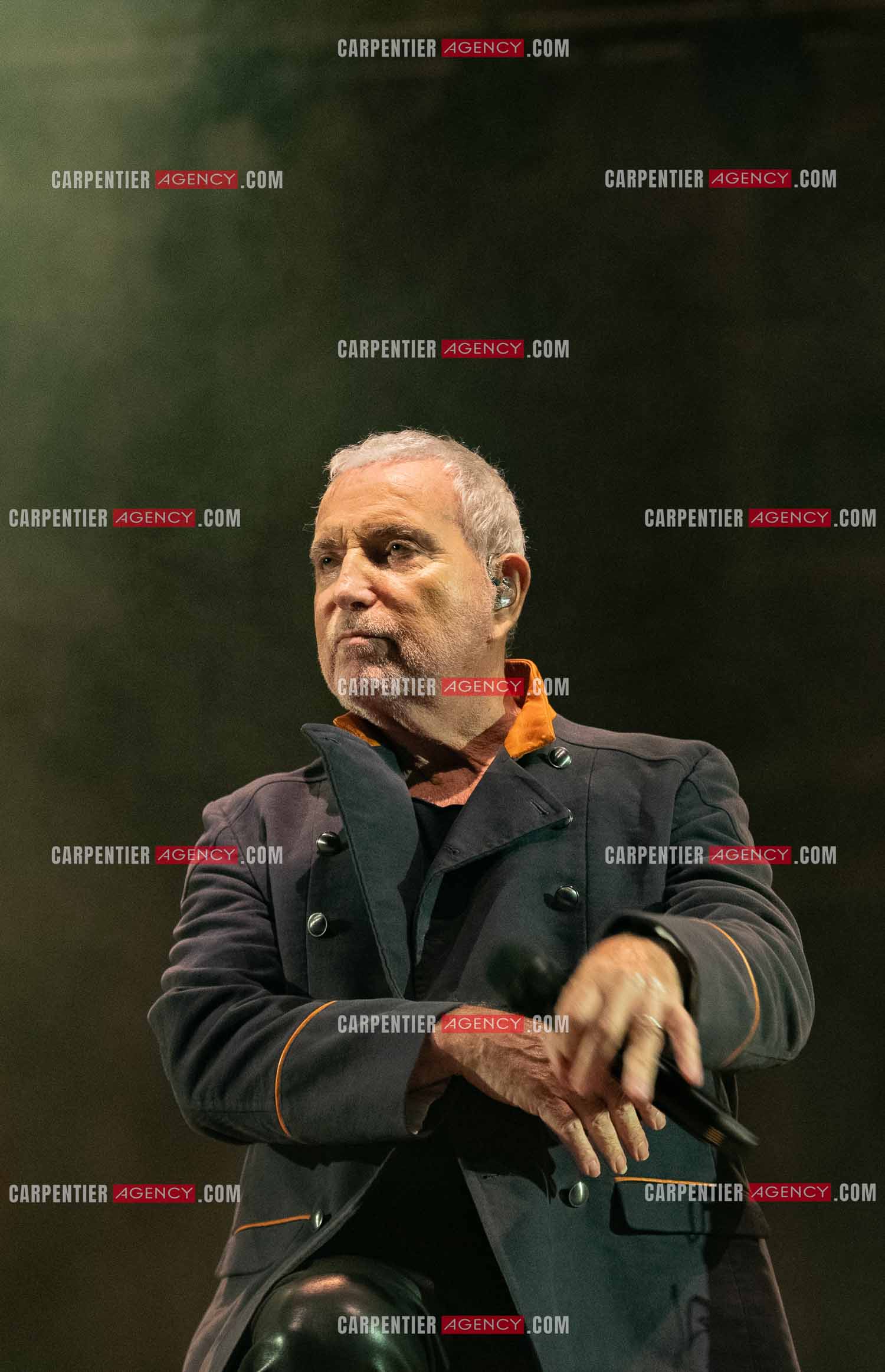 Le chanteur Bernard Lavilliers en concert pour le festival de Solliès-Pont en Juillet 2022.   ( Exclusif )