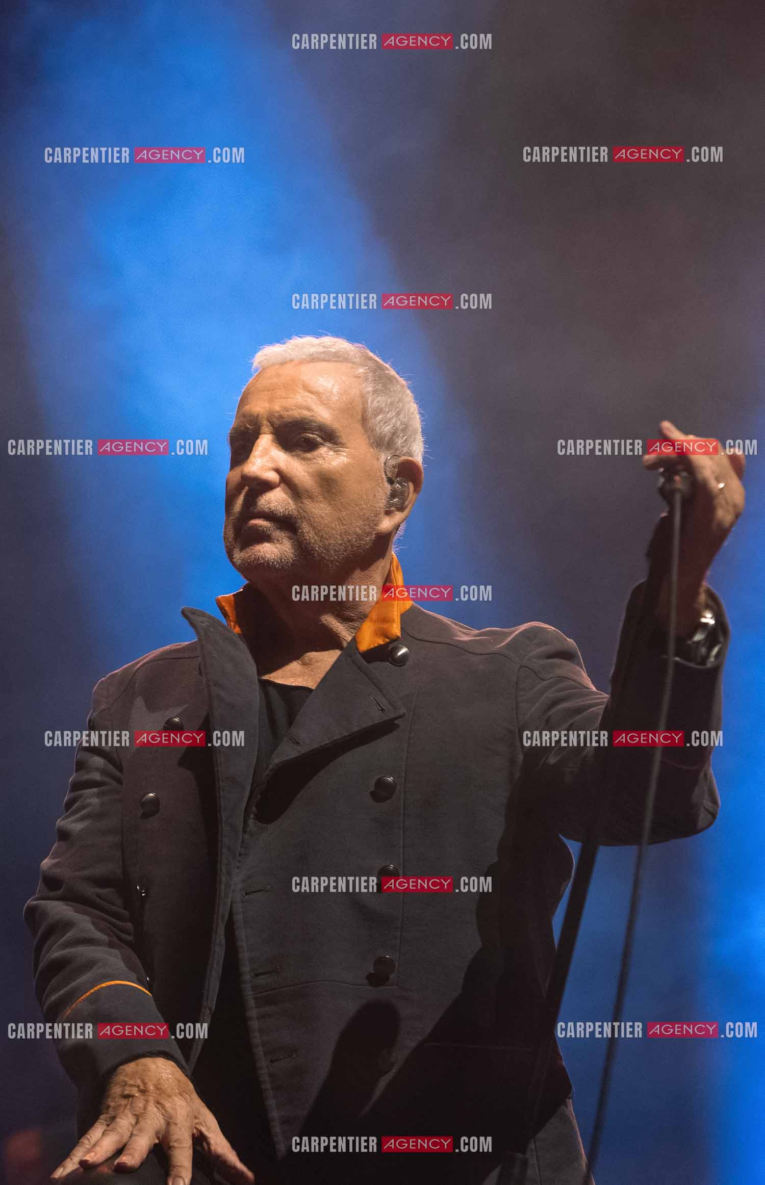 Le chanteur Bernard Lavilliers en concert pour le festival de Solliès-Pont en Juillet 2022.   ( Exclusif )