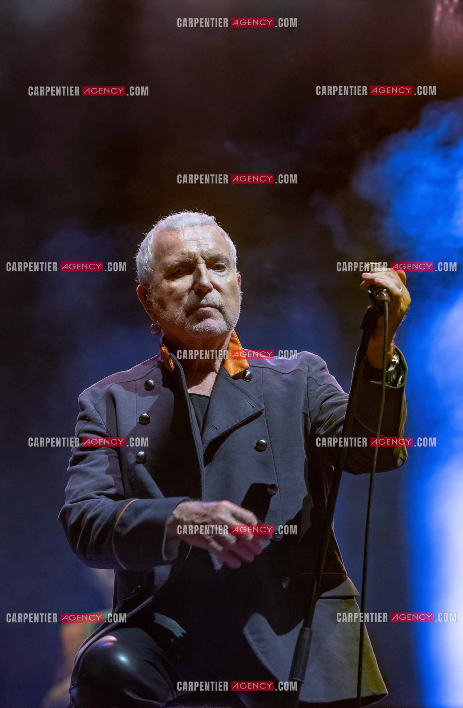 Le chanteur Bernard Lavilliers en concert pour le festival de Solliès-Pont en Juillet 2022.   ( Exclusif )