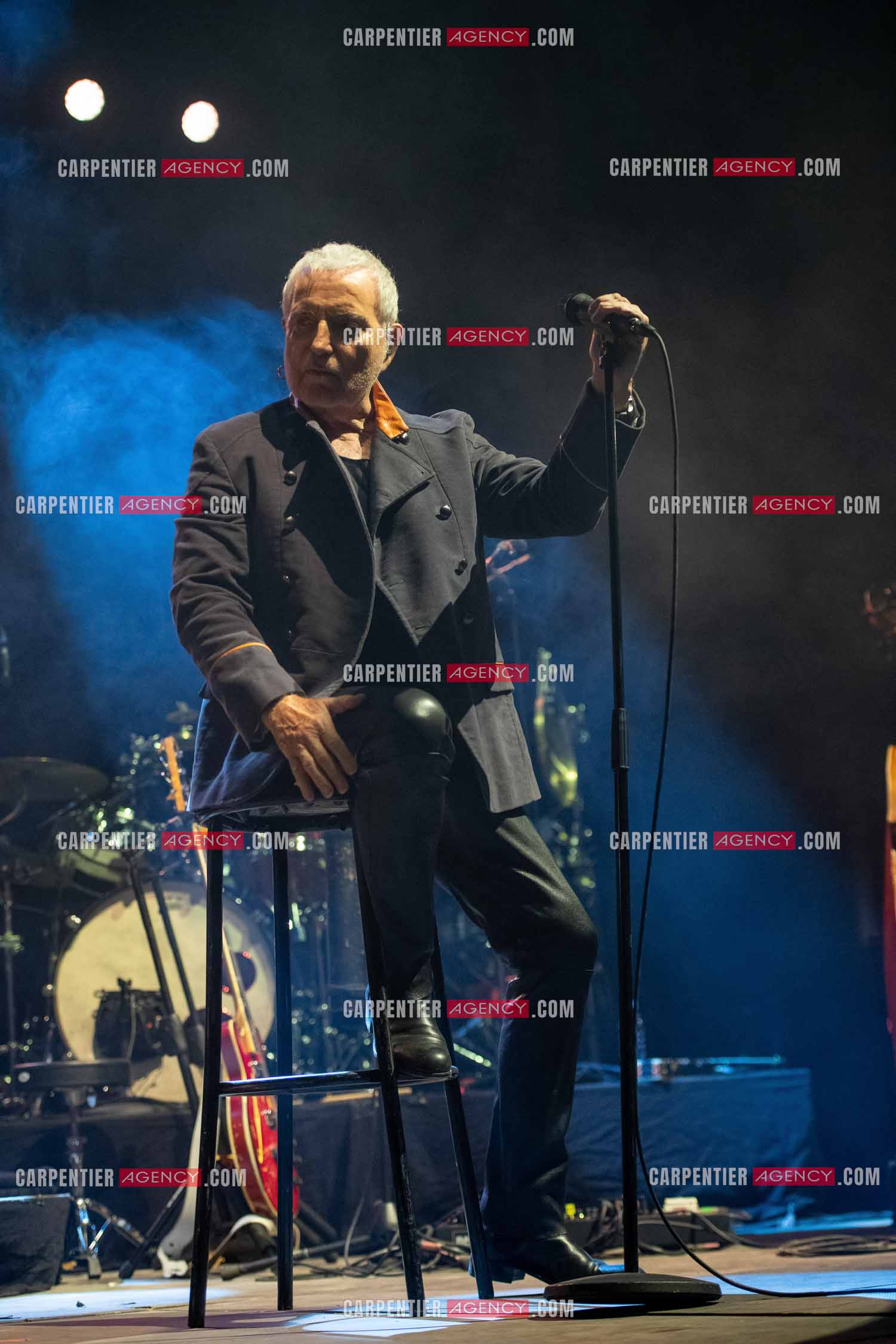 Le chanteur Bernard Lavilliers en concert pour le festival de Solliès-Pont en Juillet 2022.   ( Exclusif )