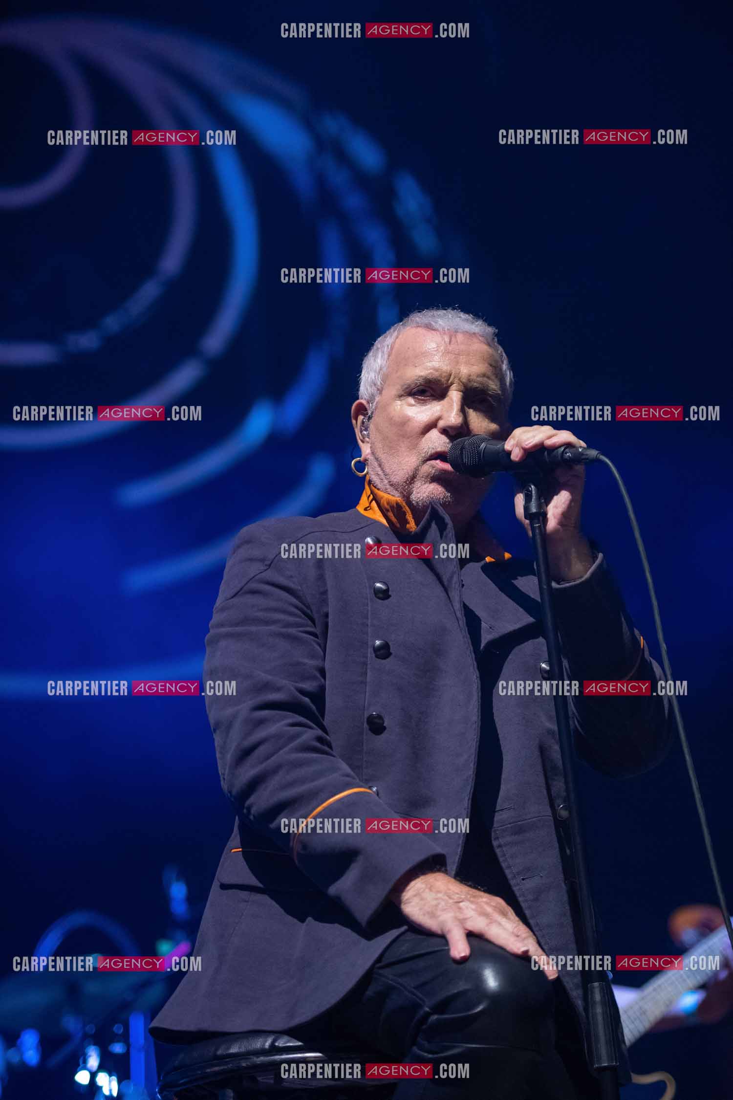 Le chanteur Bernard Lavilliers en concert pour le festival de Solliès-Pont en Juillet 2022.   ( Exclusif )