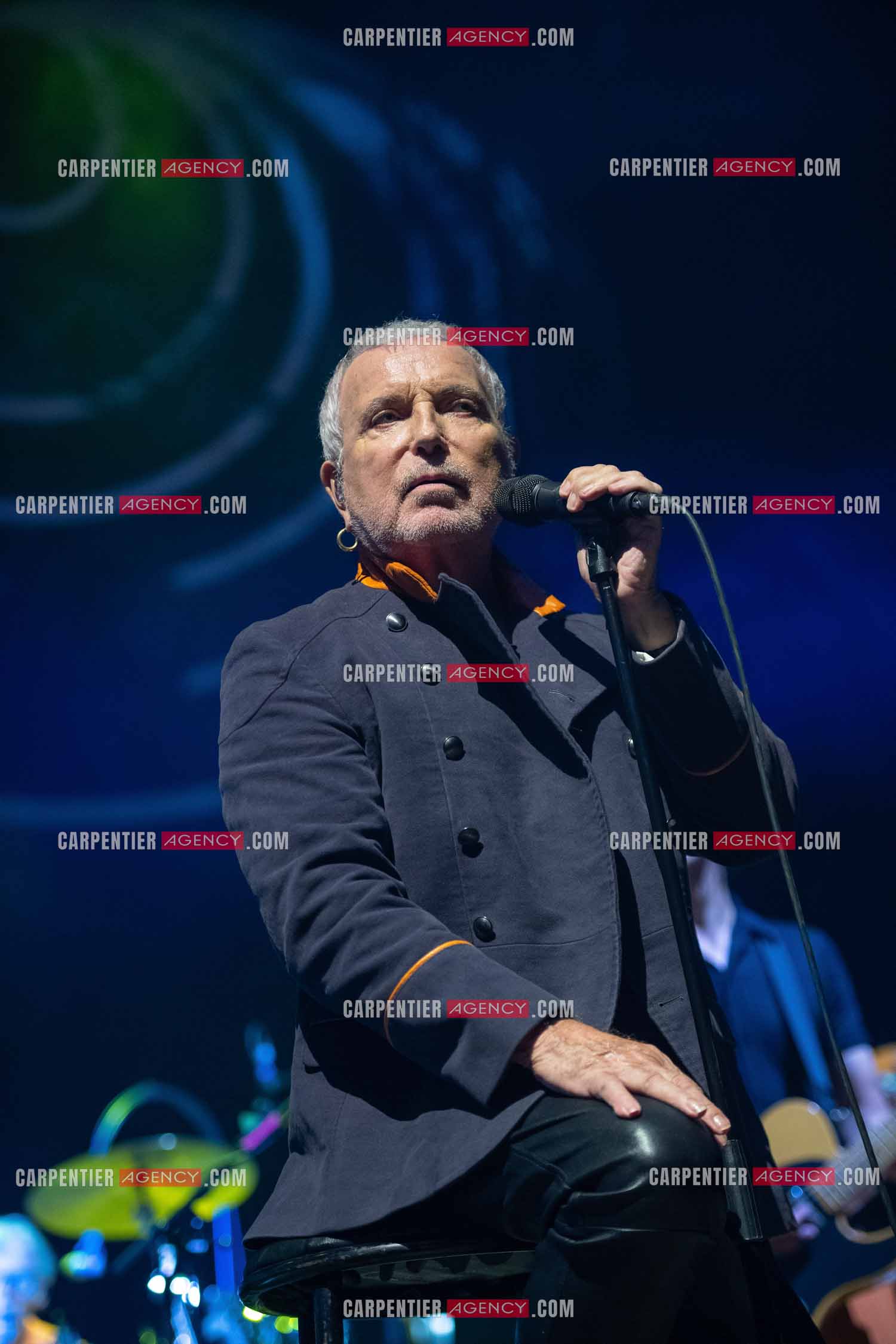 Le chanteur Bernard Lavilliers en concert pour le festival de Solliès-Pont en Juillet 2022.   ( Exclusif )