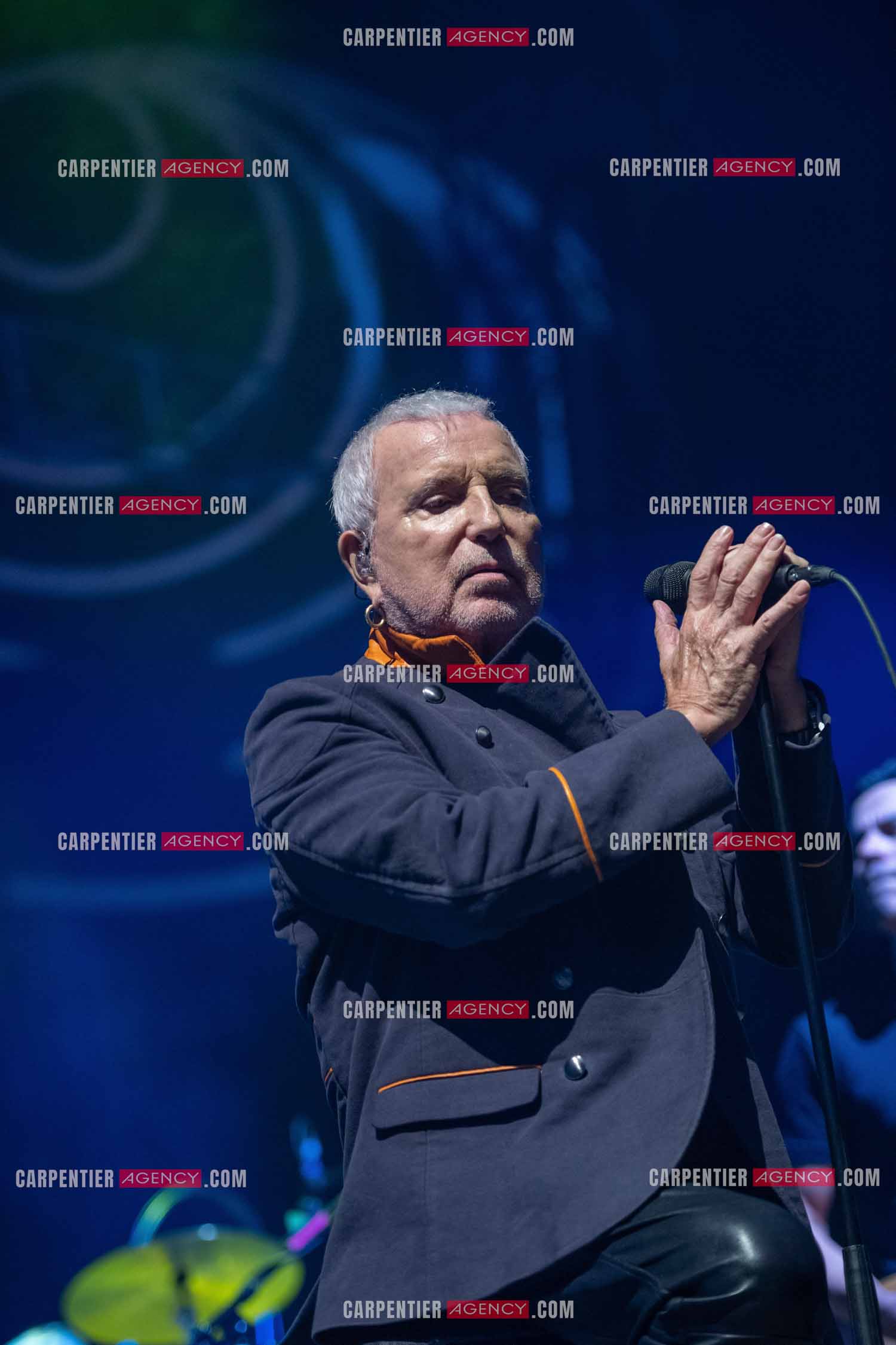 Le chanteur Bernard Lavilliers en concert pour le festival de Solliès-Pont en Juillet 2022.   ( Exclusif )