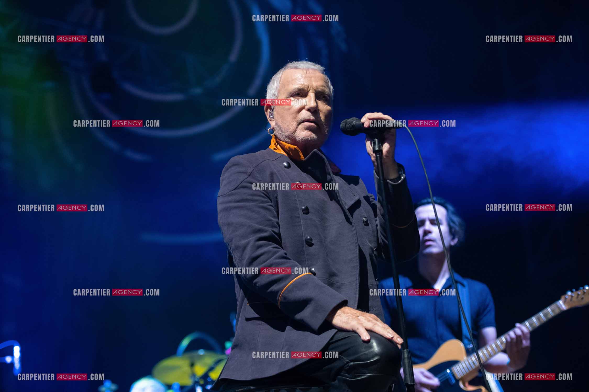 Le chanteur Bernard Lavilliers en concert pour le festival de Solliès-Pont en Juillet 2022.   ( Exclusif )