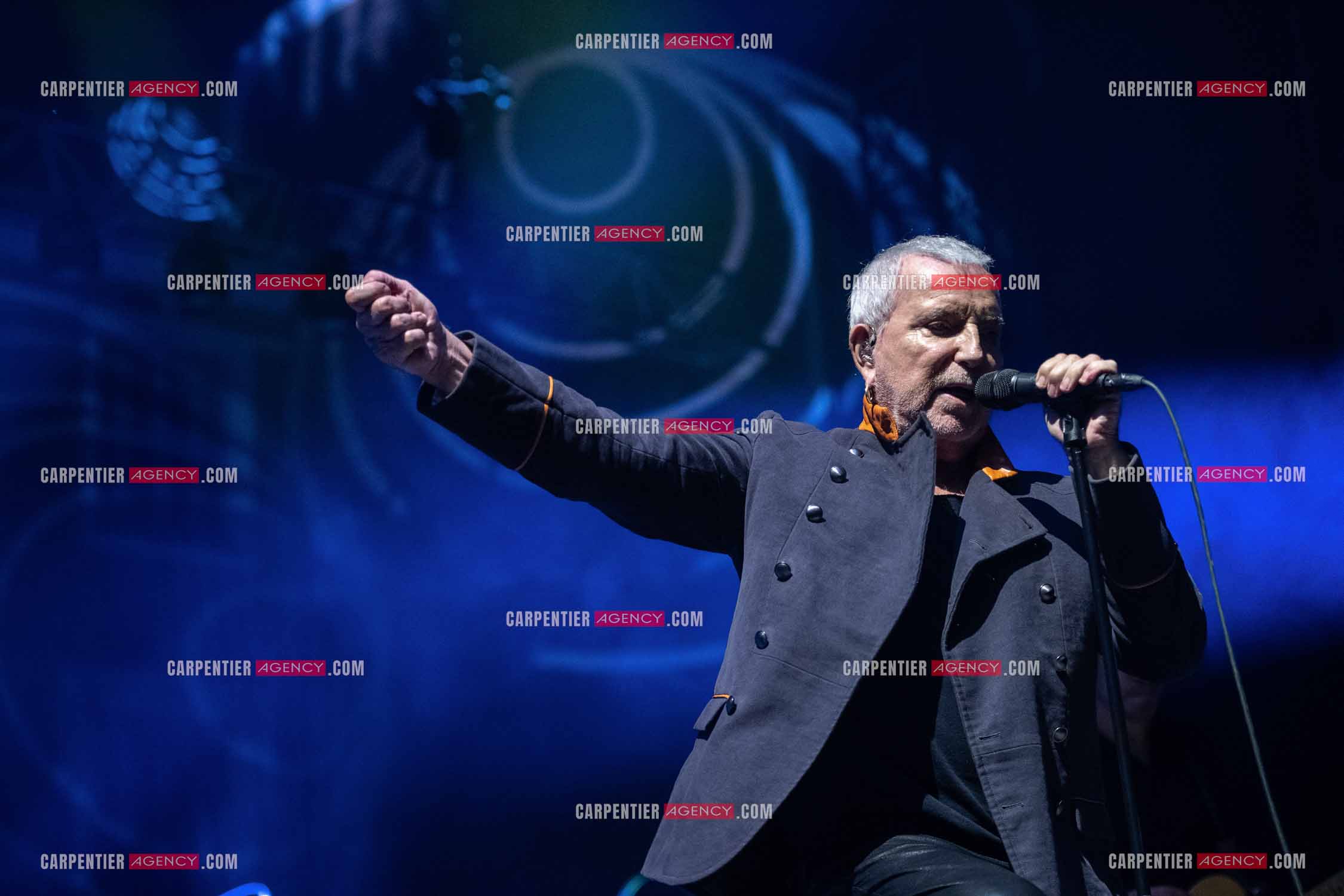 Le chanteur Bernard Lavilliers en concert pour le festival de Solliès-Pont en Juillet 2022.   ( Exclusif )
