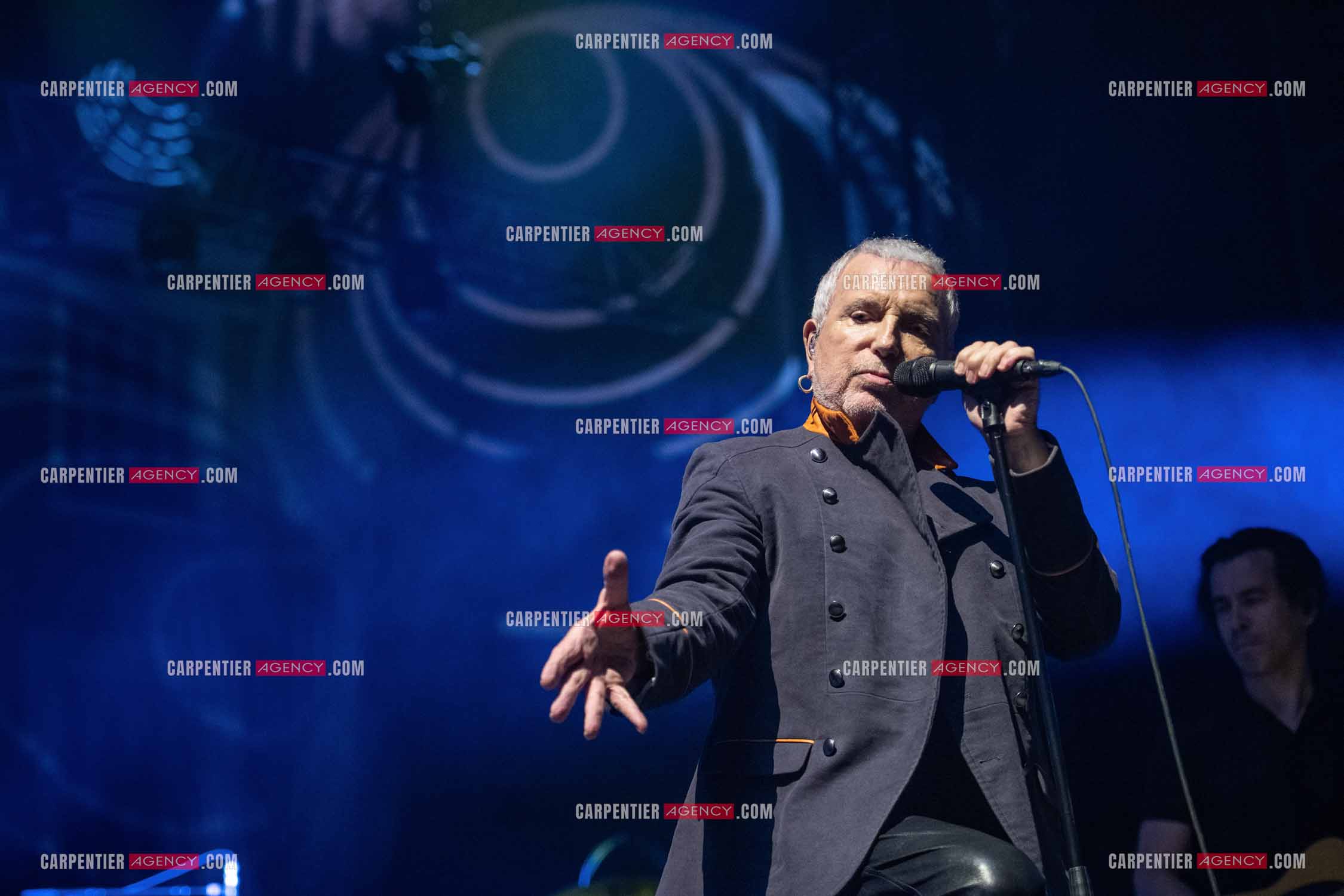 Le chanteur Bernard Lavilliers en concert pour le festival de Solliès-Pont en Juillet 2022.   ( Exclusif )