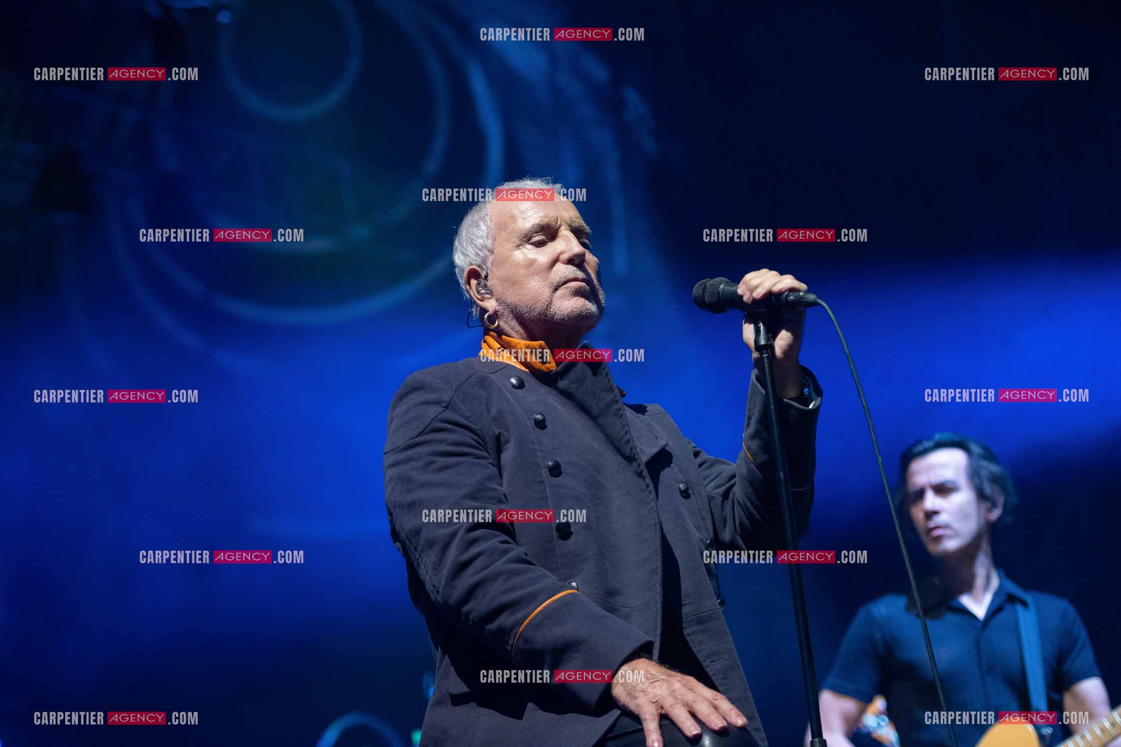 Le chanteur Bernard Lavilliers en concert pour le festival de Solliès-Pont en Juillet 2022.   ( Exclusif )