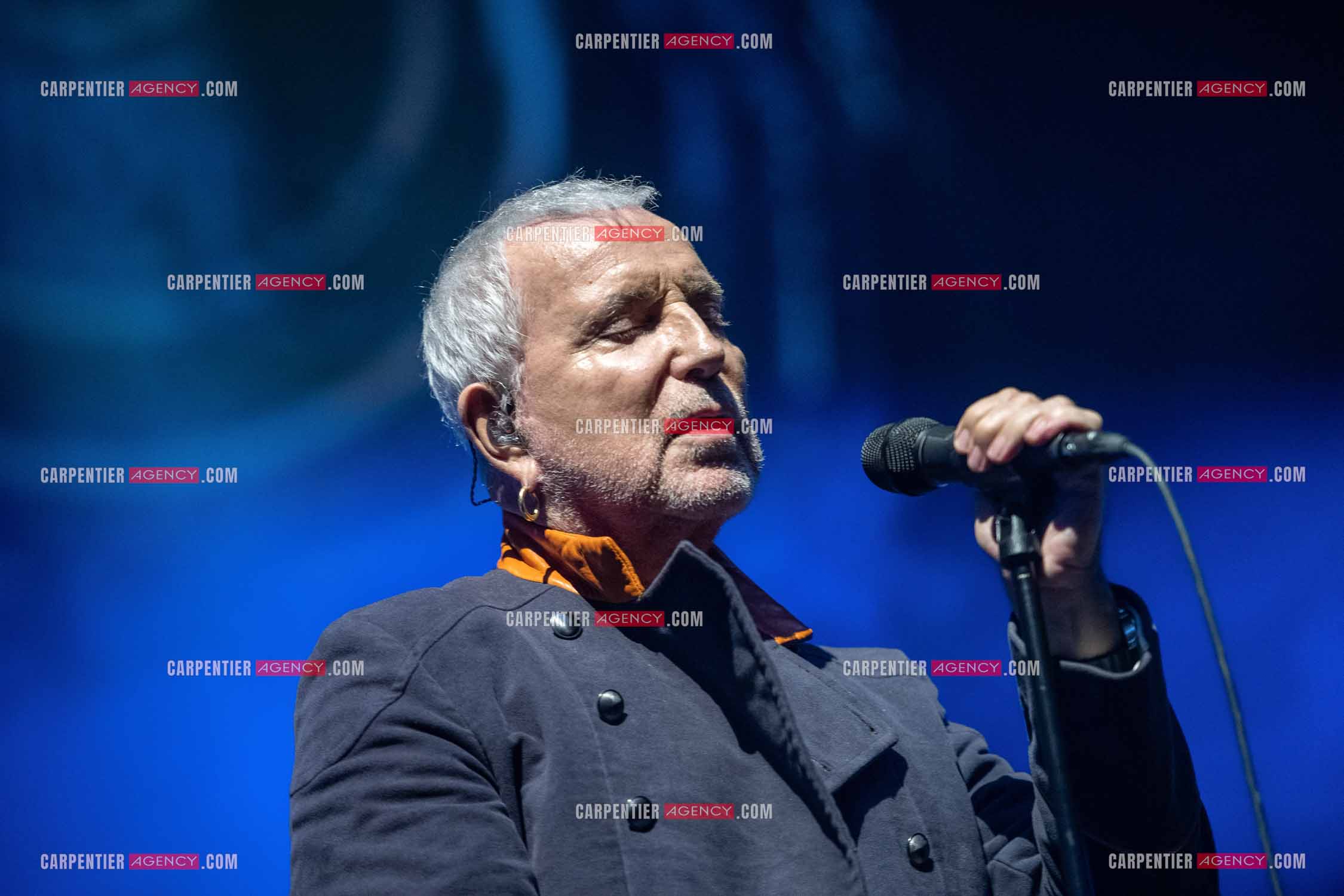 Le chanteur Bernard Lavilliers en concert pour le festival de Solliès-Pont en Juillet 2022.   ( Exclusif )