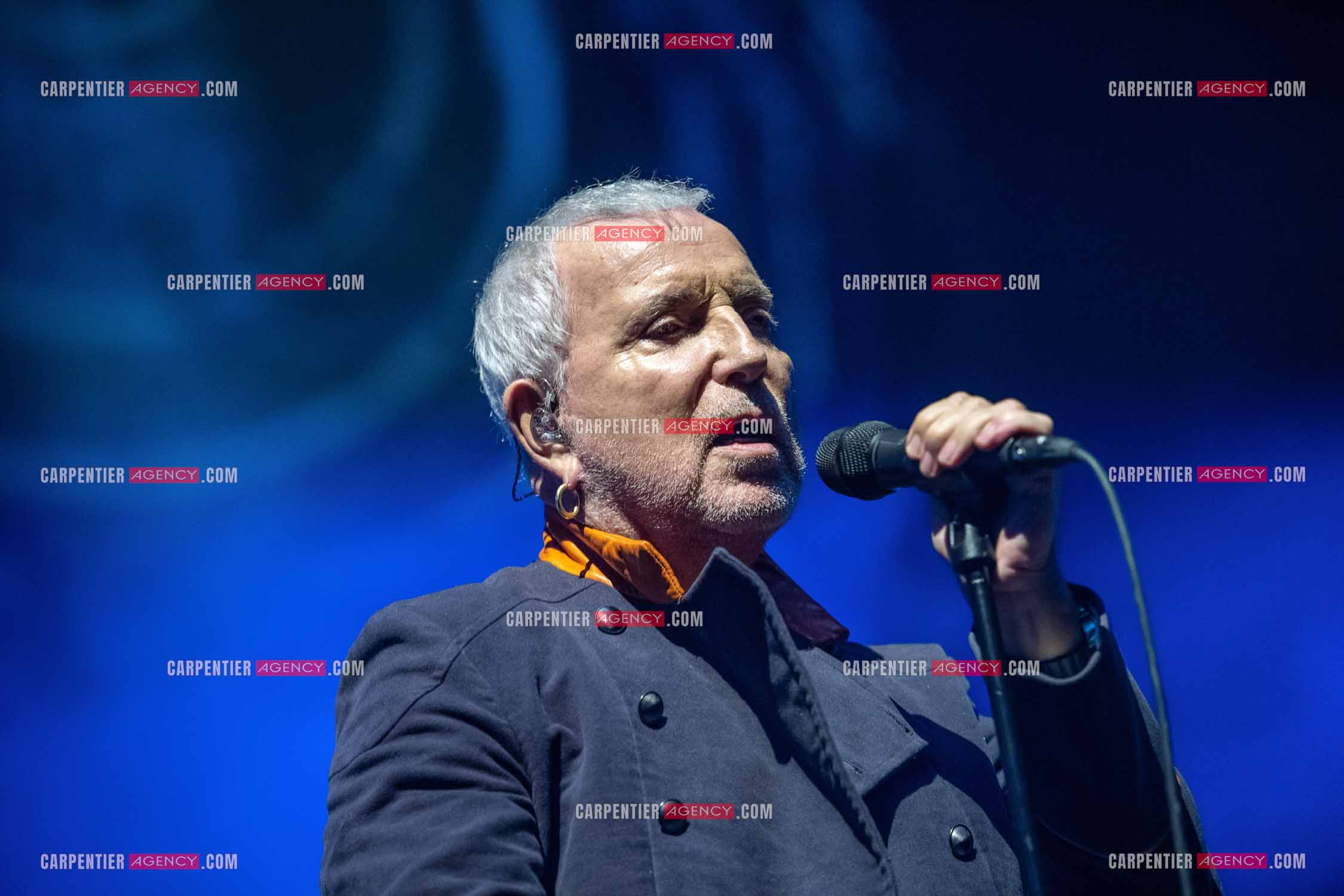 Le chanteur Bernard Lavilliers en concert pour le festival de Solliès-Pont en Juillet 2022.   ( Exclusif )