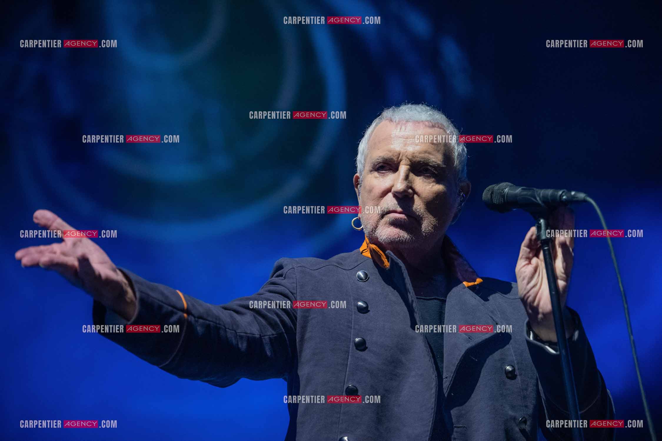 Le chanteur Bernard Lavilliers en concert pour le festival de Solliès-Pont en Juillet 2022.   ( Exclusif )