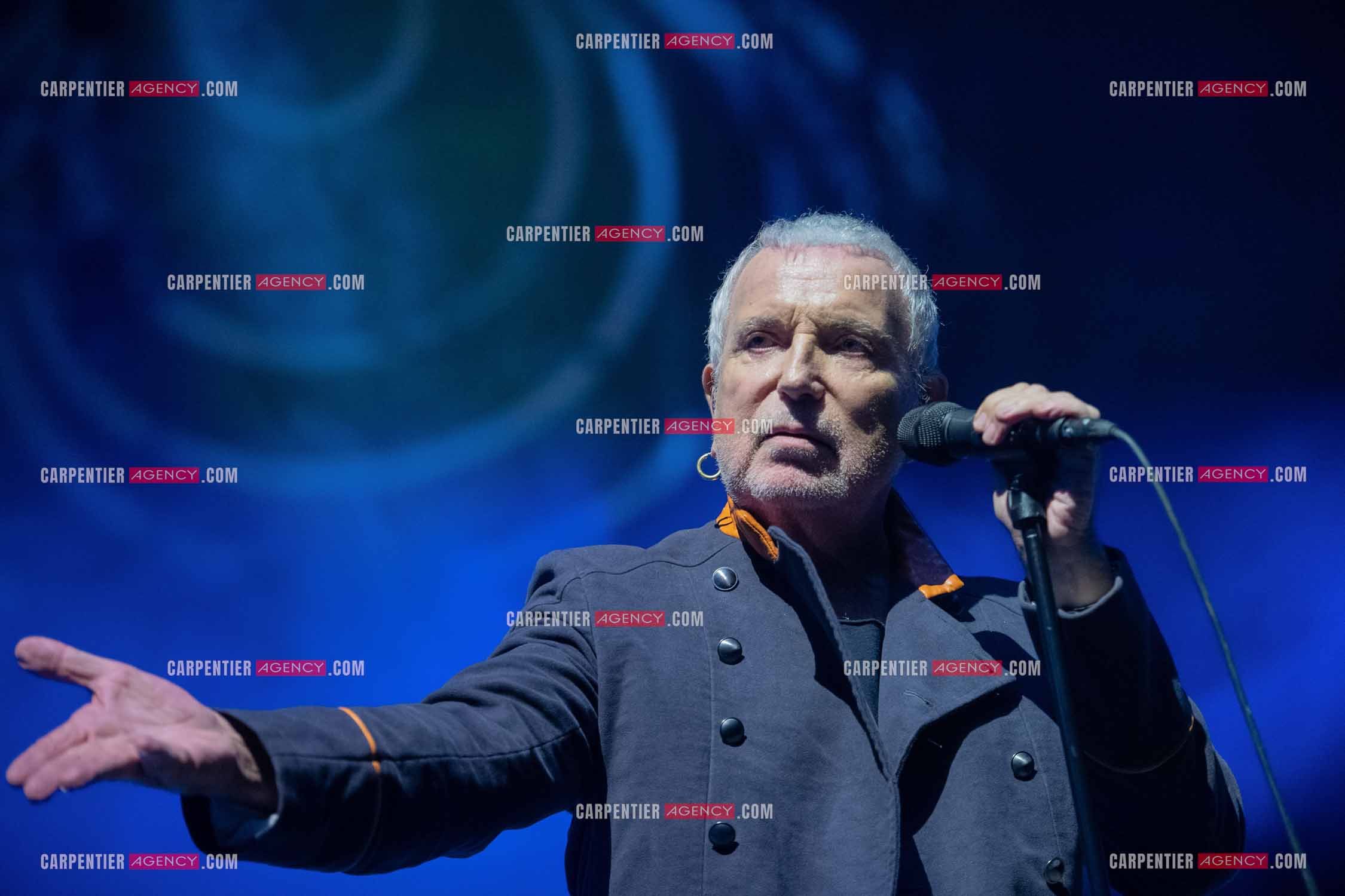Le chanteur Bernard Lavilliers en concert pour le festival de Solliès-Pont en Juillet 2022.   ( Exclusif )