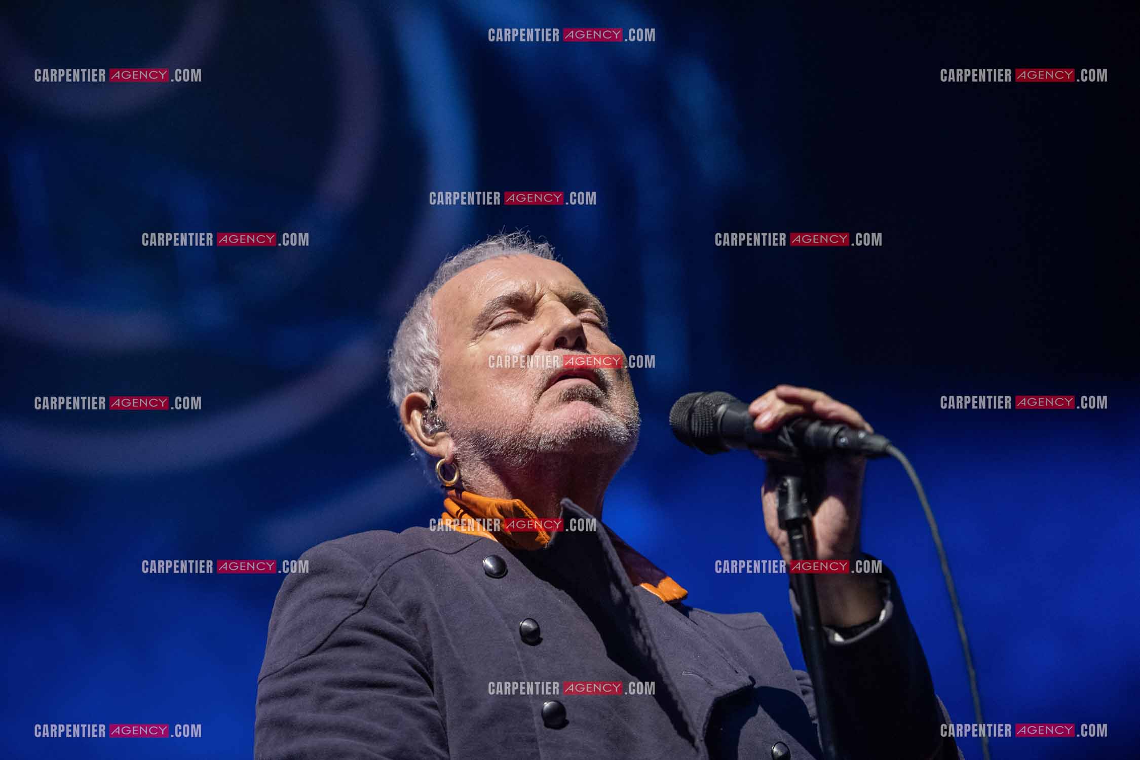 Le chanteur Bernard Lavilliers en concert pour le festival de Solliès-Pont en Juillet 2022.   ( Exclusif )