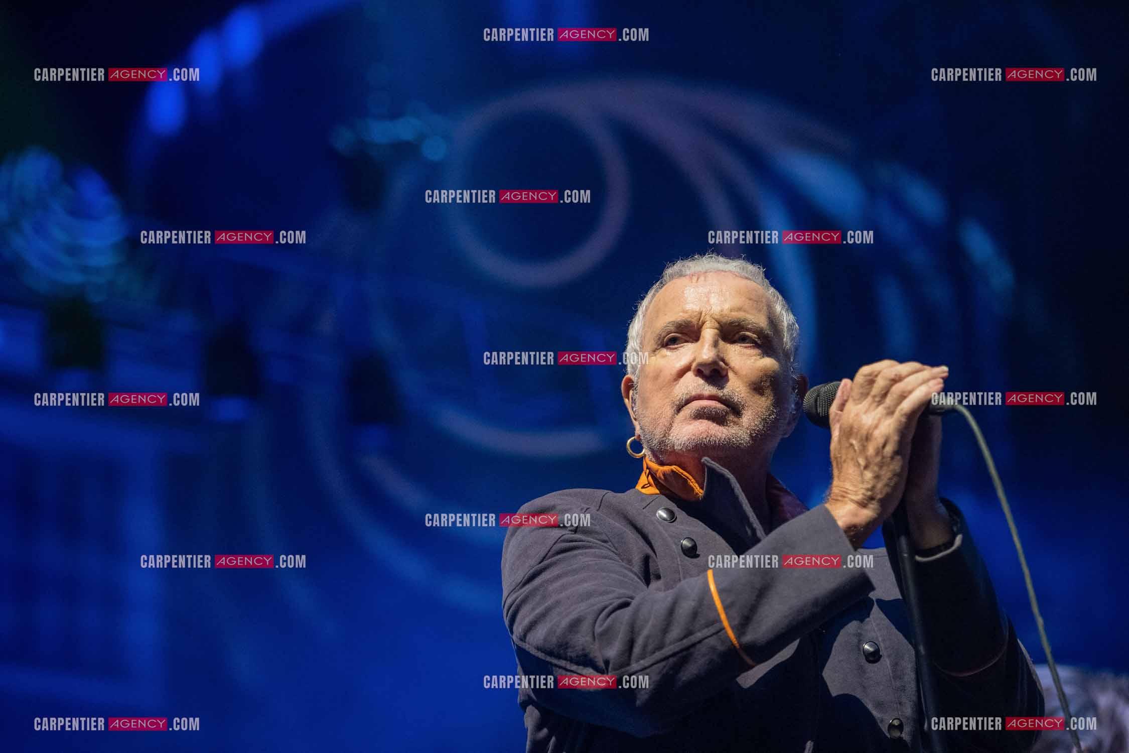 Le chanteur Bernard Lavilliers en concert pour le festival de Solliès-Pont en Juillet 2022.   ( Exclusif )