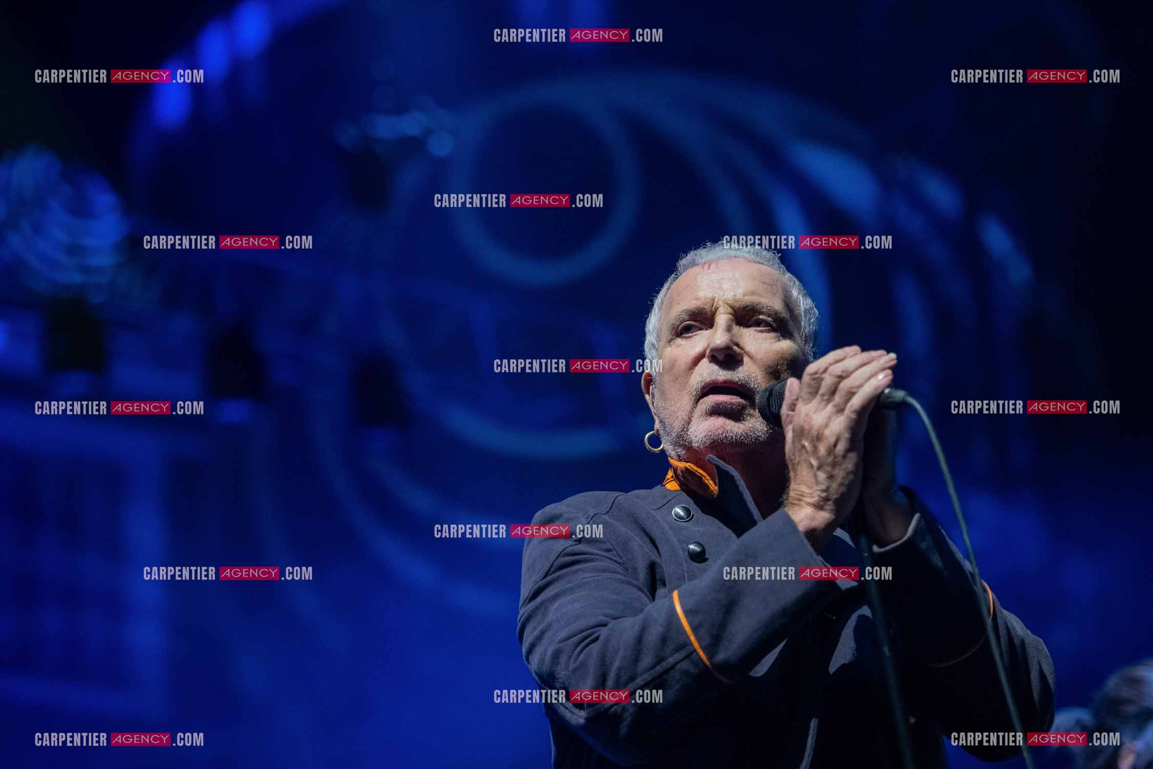 Le chanteur Bernard Lavilliers en concert pour le festival de Solliès-Pont en Juillet 2022.   ( Exclusif )