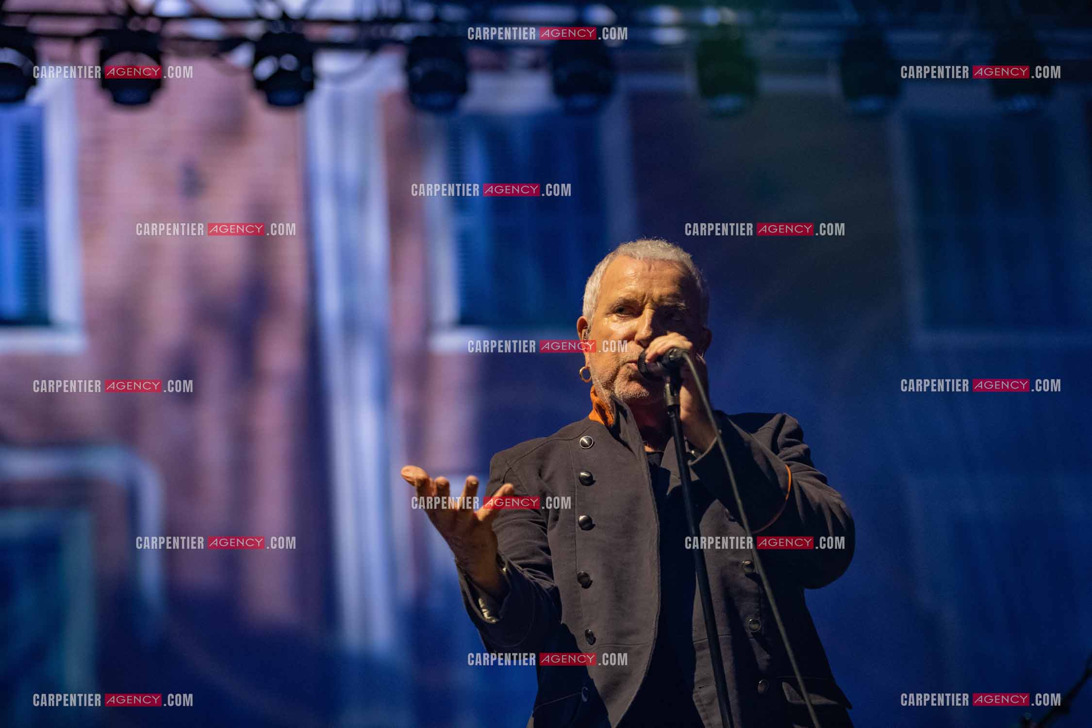 Le chanteur Bernard Lavilliers en concert pour le festival de Solliès-Pont en Juillet 2022.   ( Exclusif )