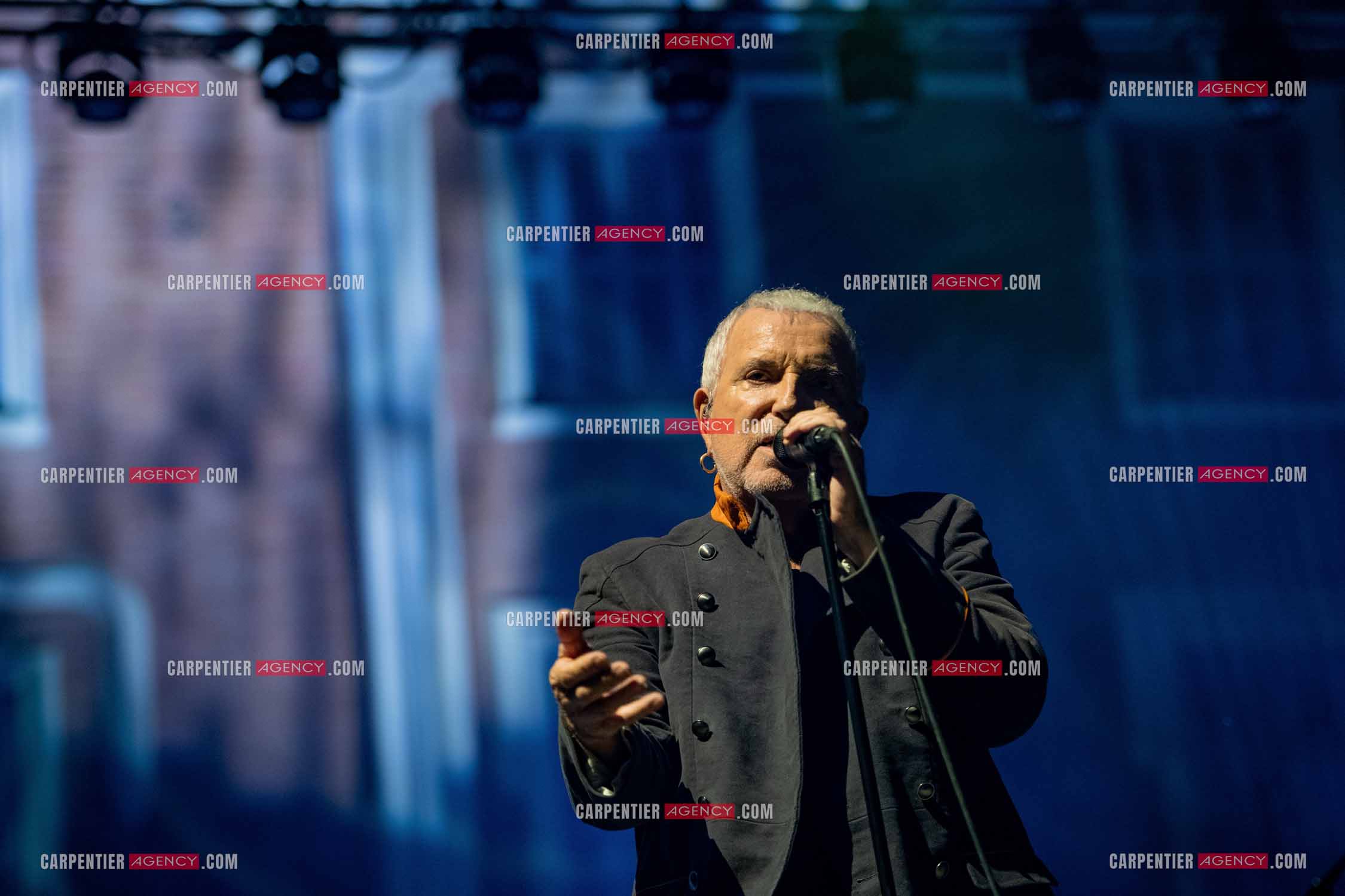 Le chanteur Bernard Lavilliers en concert pour le festival de Solliès-Pont en Juillet 2022.   ( Exclusif )