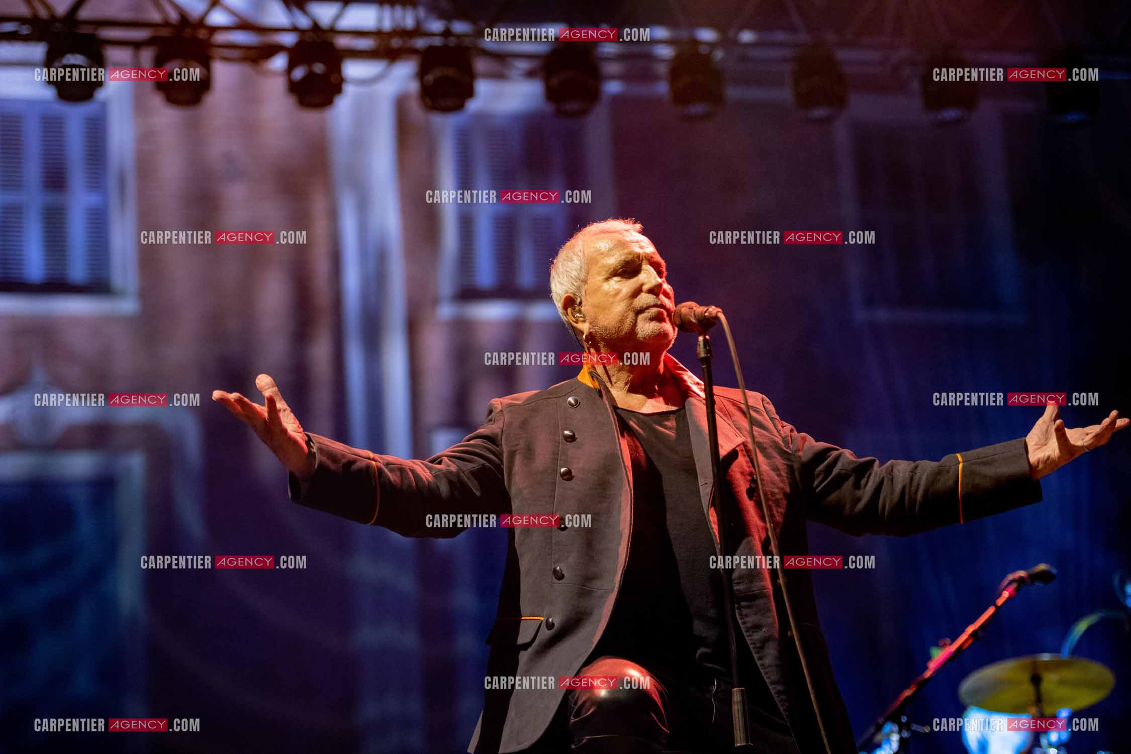 Le chanteur Bernard Lavilliers en concert pour le festival de Solliès-Pont en Juillet 2022.   ( Exclusif )