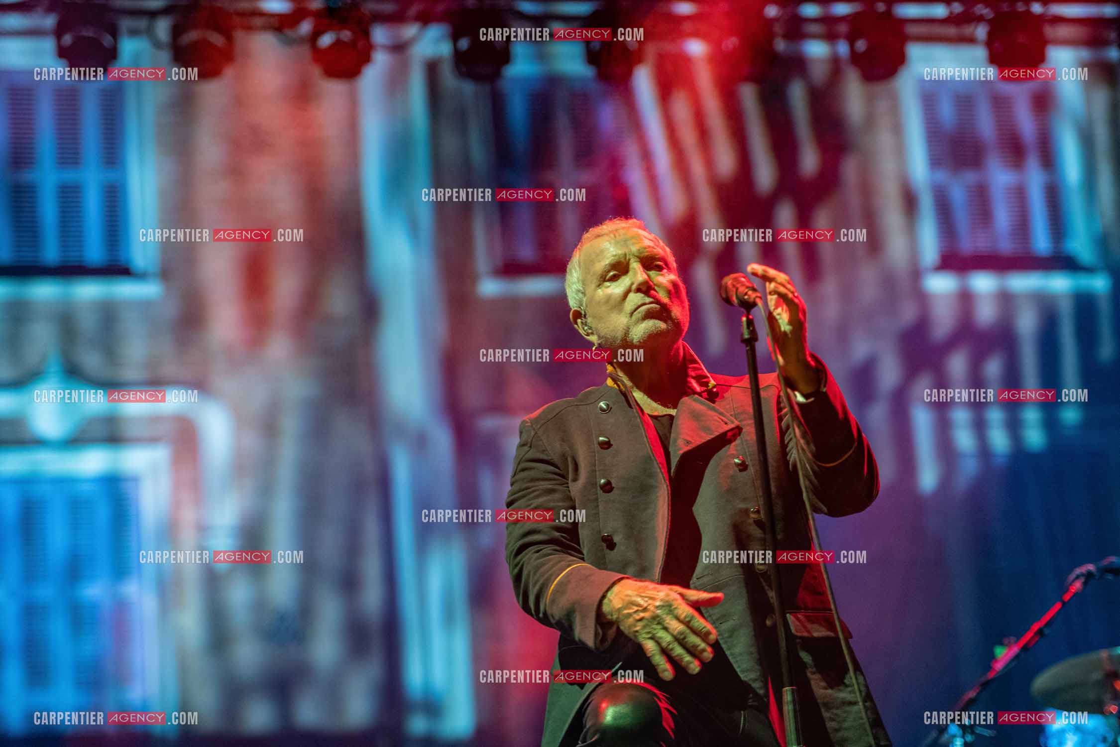 Le chanteur Bernard Lavilliers en concert pour le festival de Solliès-Pont en Juillet 2022.   ( Exclusif )