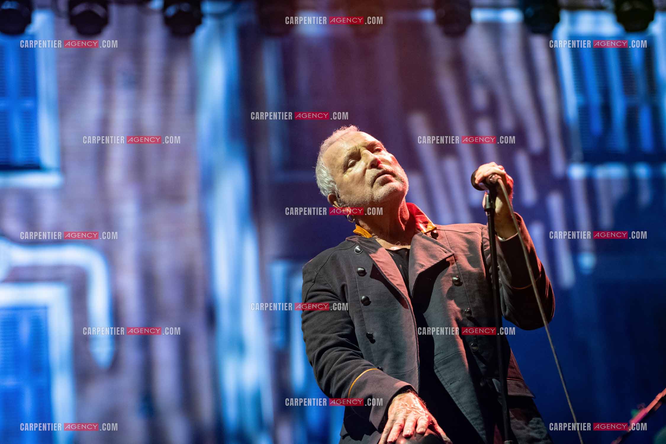 Le chanteur Bernard Lavilliers en concert pour le festival de Solliès-Pont en Juillet 2022.   ( Exclusif )