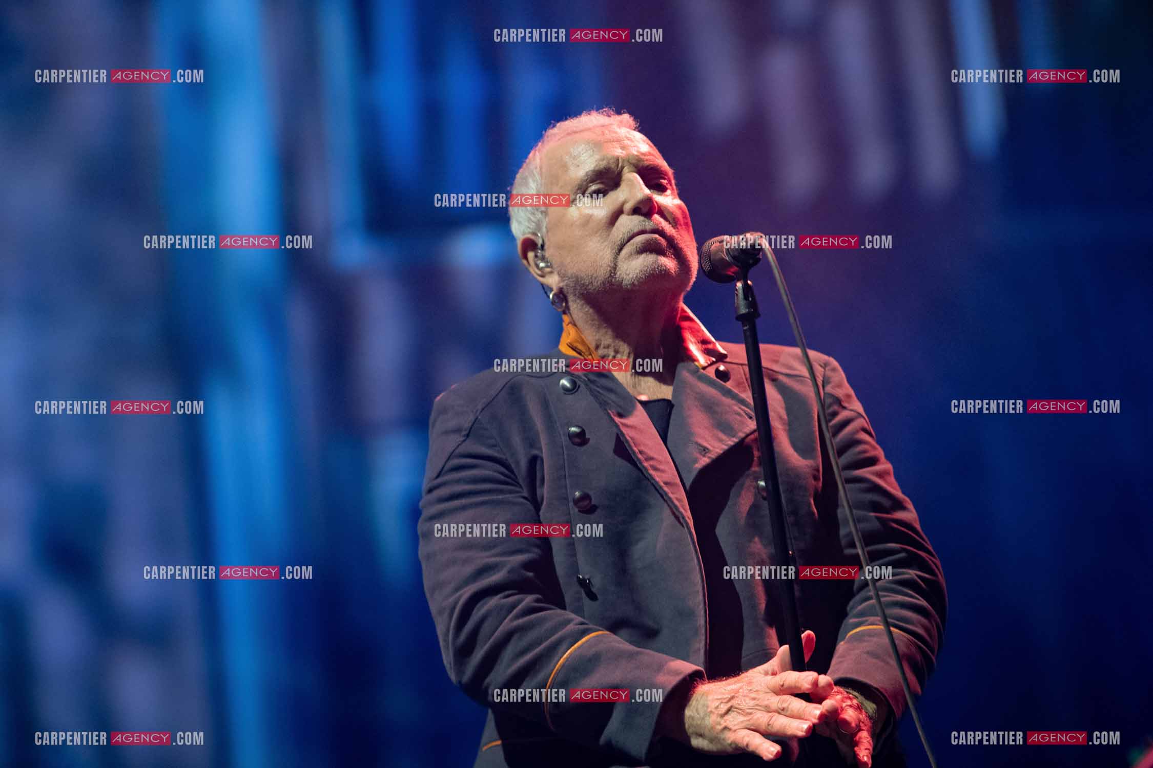 Le chanteur Bernard Lavilliers en concert pour le festival de Solliès-Pont en Juillet 2022.   ( Exclusif )
