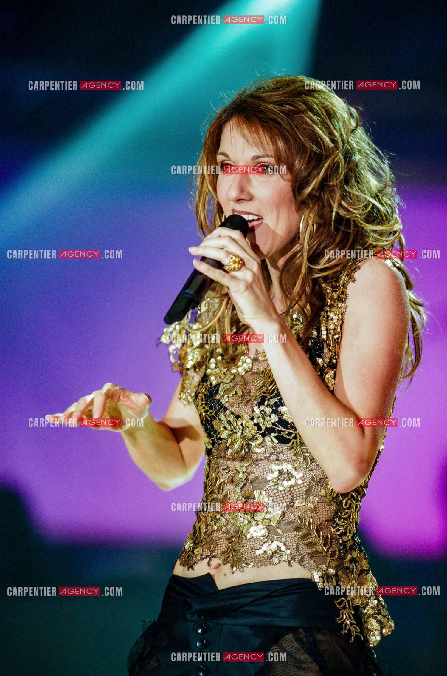Enregistrement de l'émission spéciale Céline Dion sur TF1 le 17 Mars 2002.  ( Exclusif )