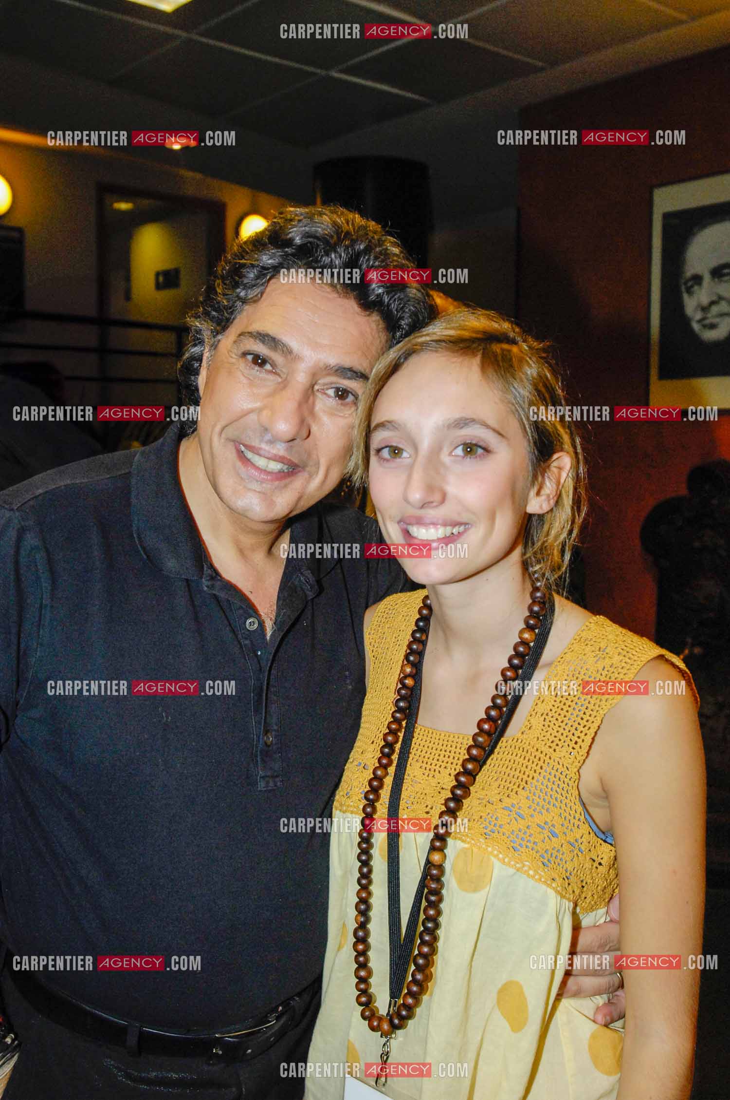 Le chanteur Frédéric François à l'Olympia du 29 février au 09 mars 2008. Victoria la fille de Frédéric François fête ses 18 ans entourée de toute sa famille et ses amis.  ( Exclusif )