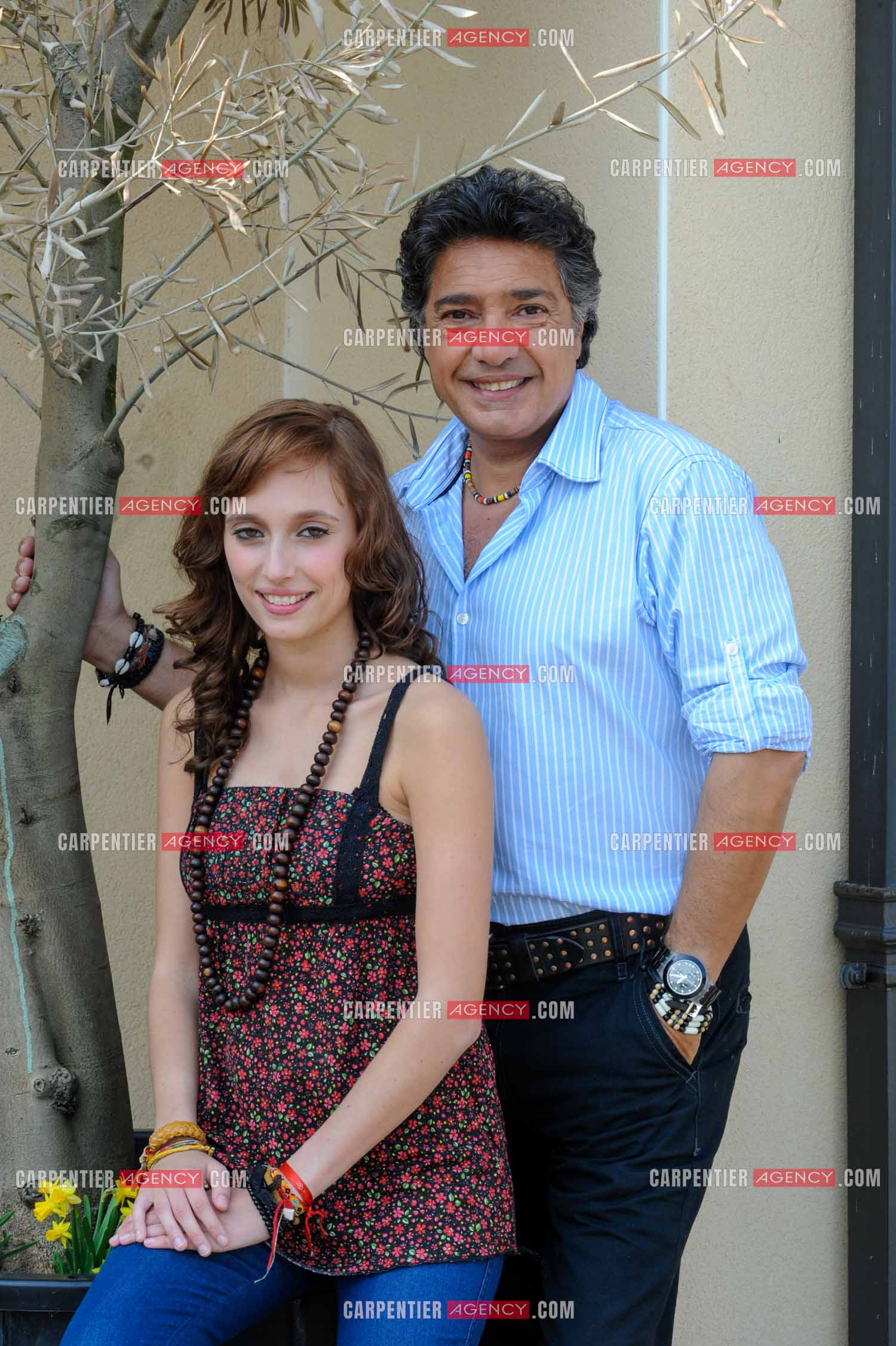 Le chanteur Frédéric François chez lui en Belgique. Frédéric avec sa fille Victoria. ( Exclusif )