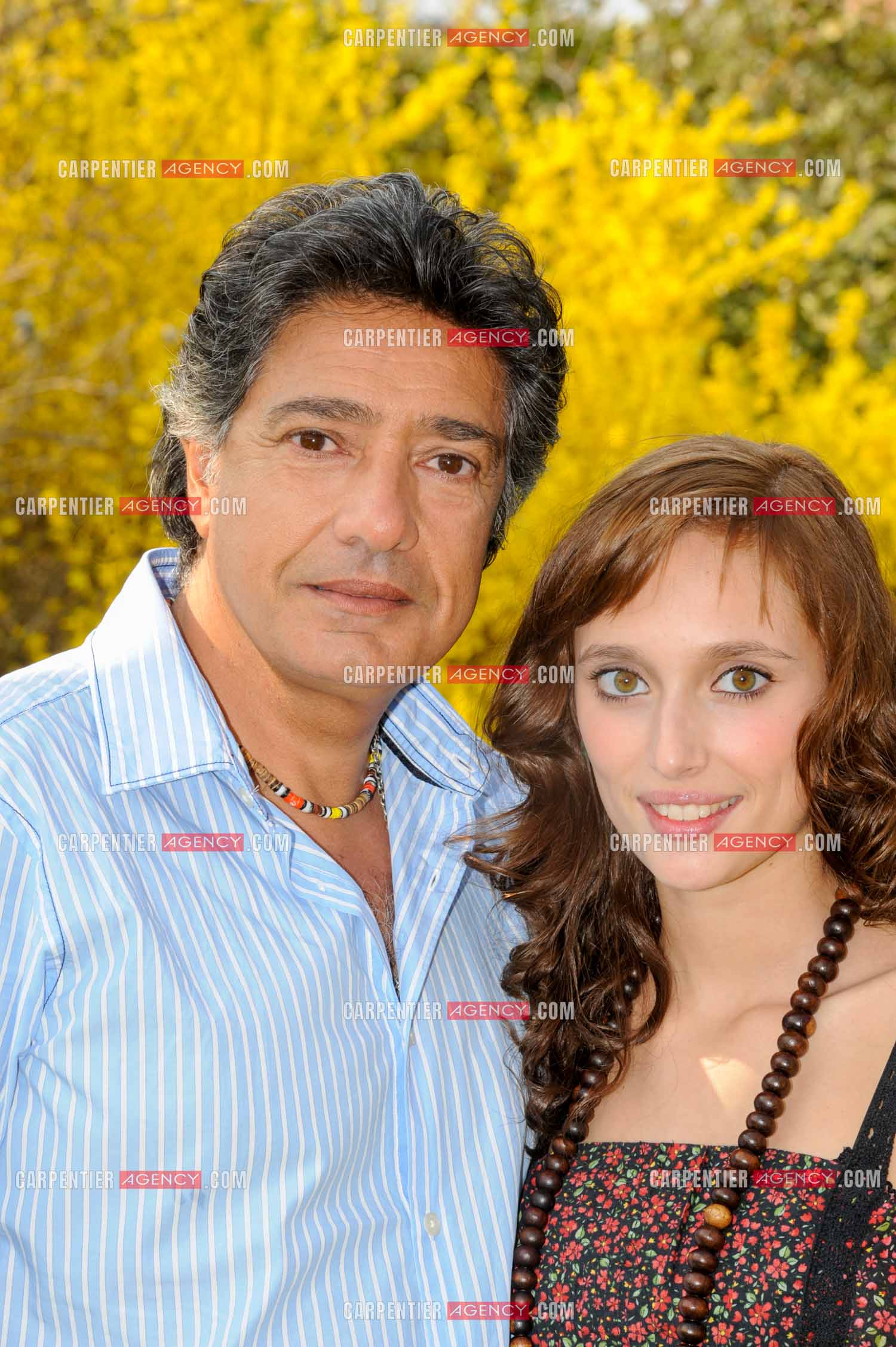 Le chanteur Frédéric François chez lui en Belgique. Frédéric avec sa fille Victoria. ( Exclusif )