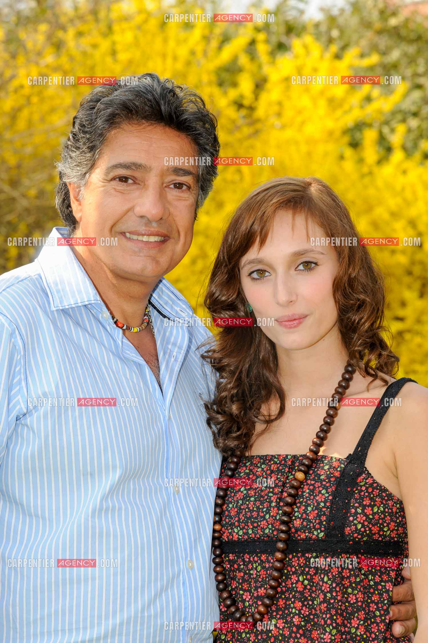 Le chanteur Frédéric François chez lui en Belgique. Frédéric avec sa fille Victoria. ( Exclusif )