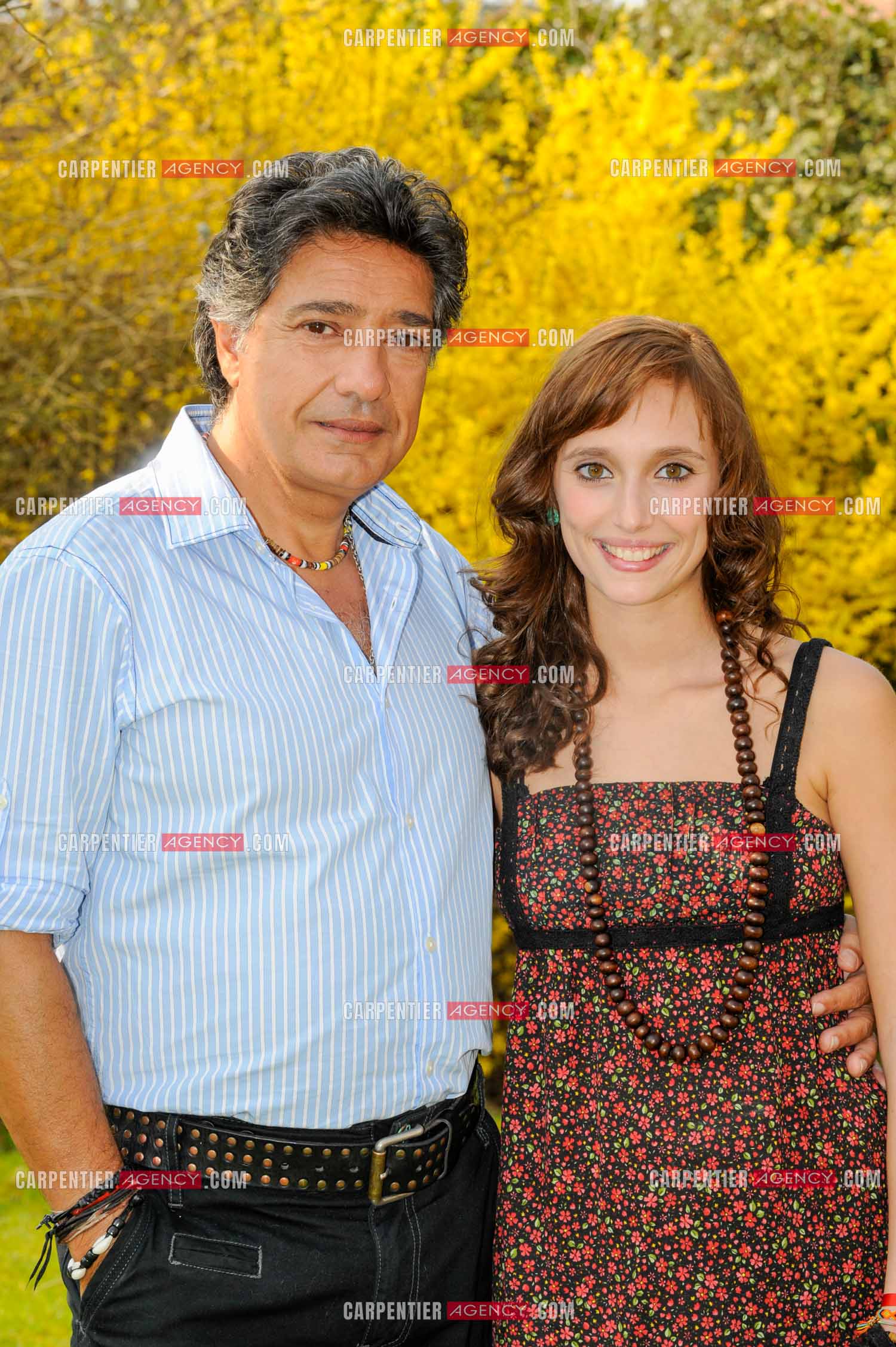 Le chanteur Frédéric François chez lui en Belgique. Frédéric avec sa fille Victoria. ( Exclusif )