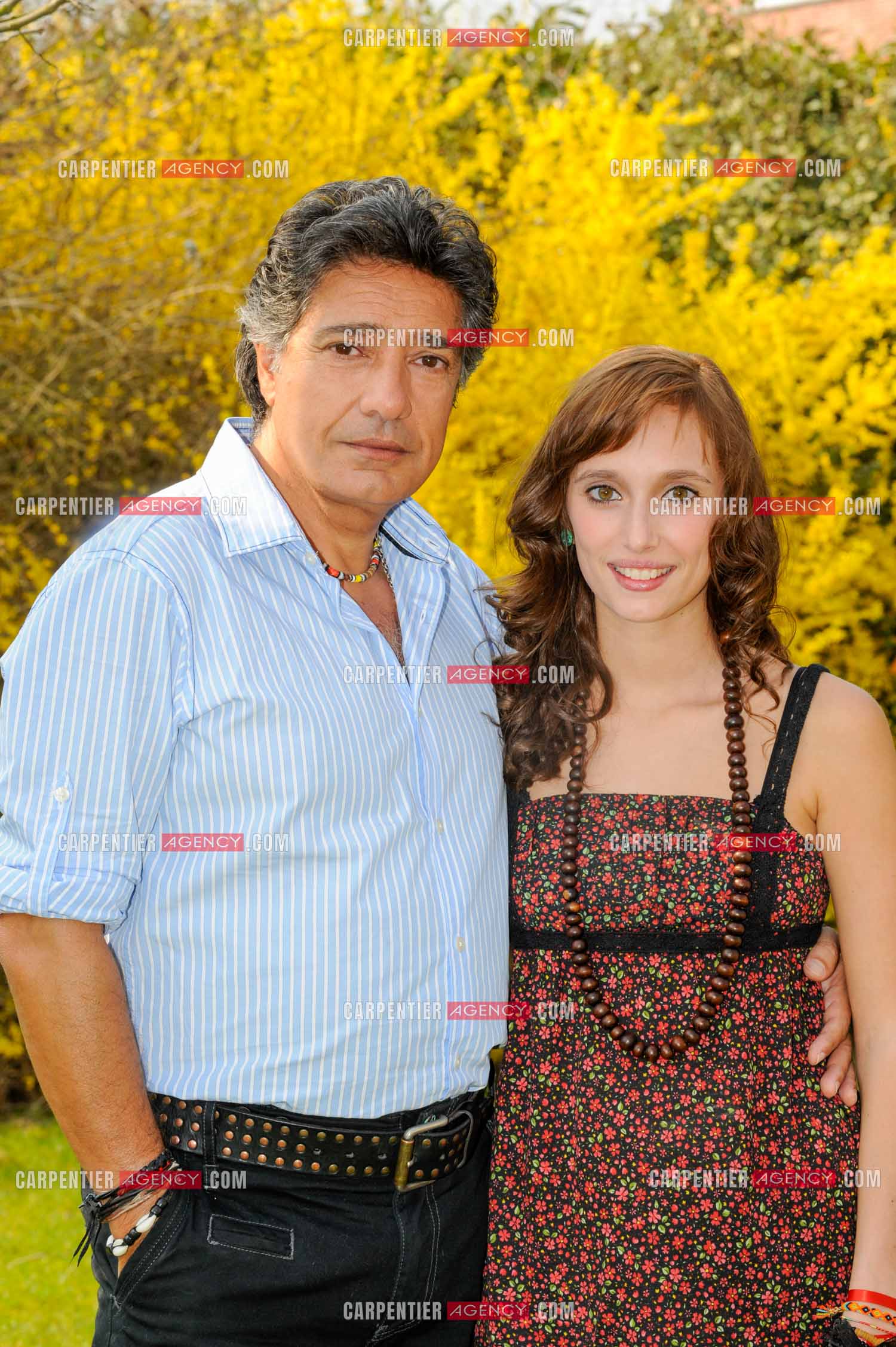 Le chanteur Frédéric François chez lui en Belgique. Frédéric avec sa fille Victoria. ( Exclusif )