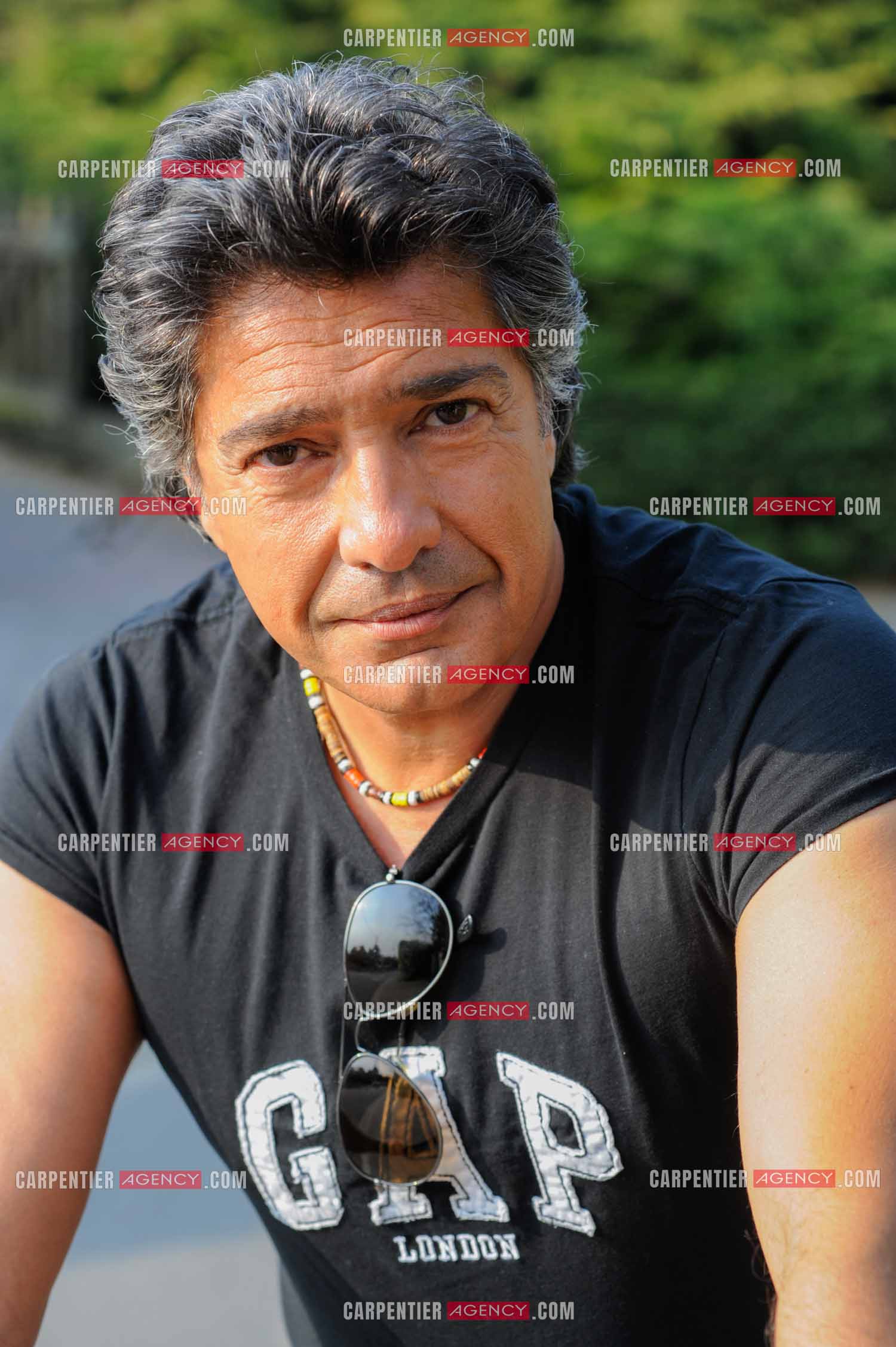Le chanteur Frédéric François chez lui en Belgique. Frédéric pratique son sport le vélo.  ( Exclusif )
