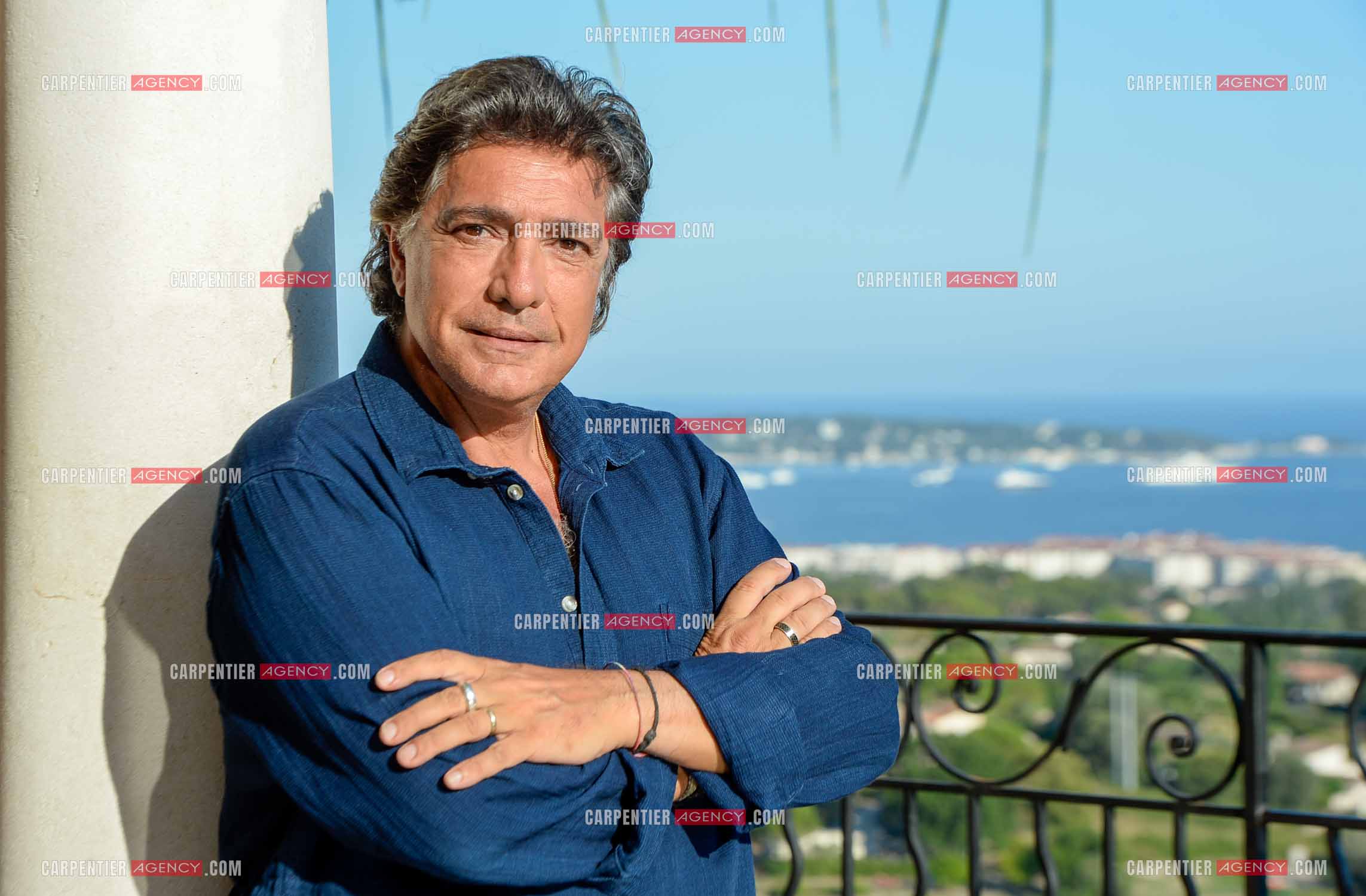 Le chanteur Frédéric François lors de ses vacances dans sa résidence secondaire d'Antibes. ( Exclusif )