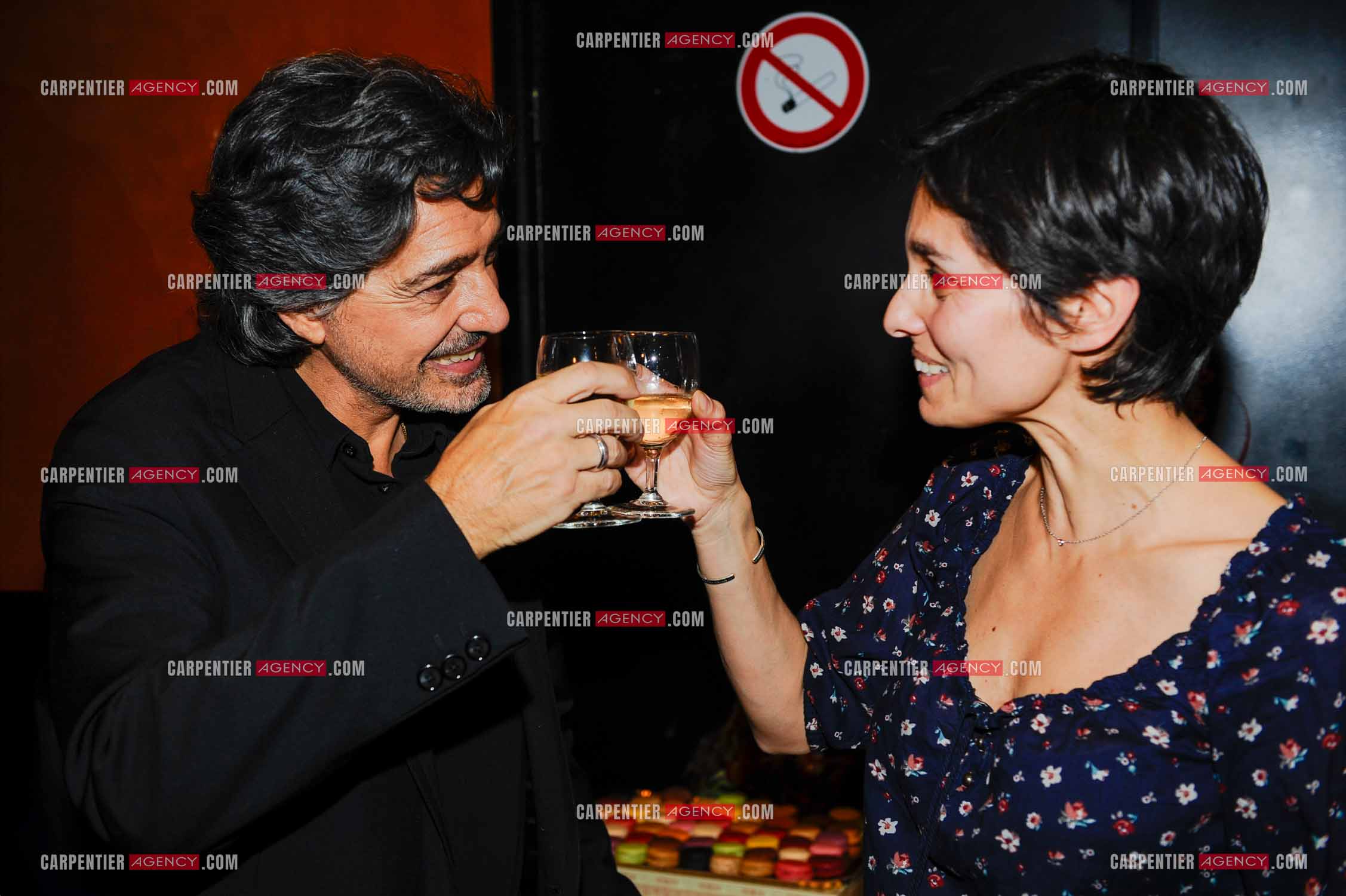 Le chanteur Frédéric François à l'Olympia du 11 au 20 février 2011. Frédéric et sa fille Gloria.  ( Exclusif )