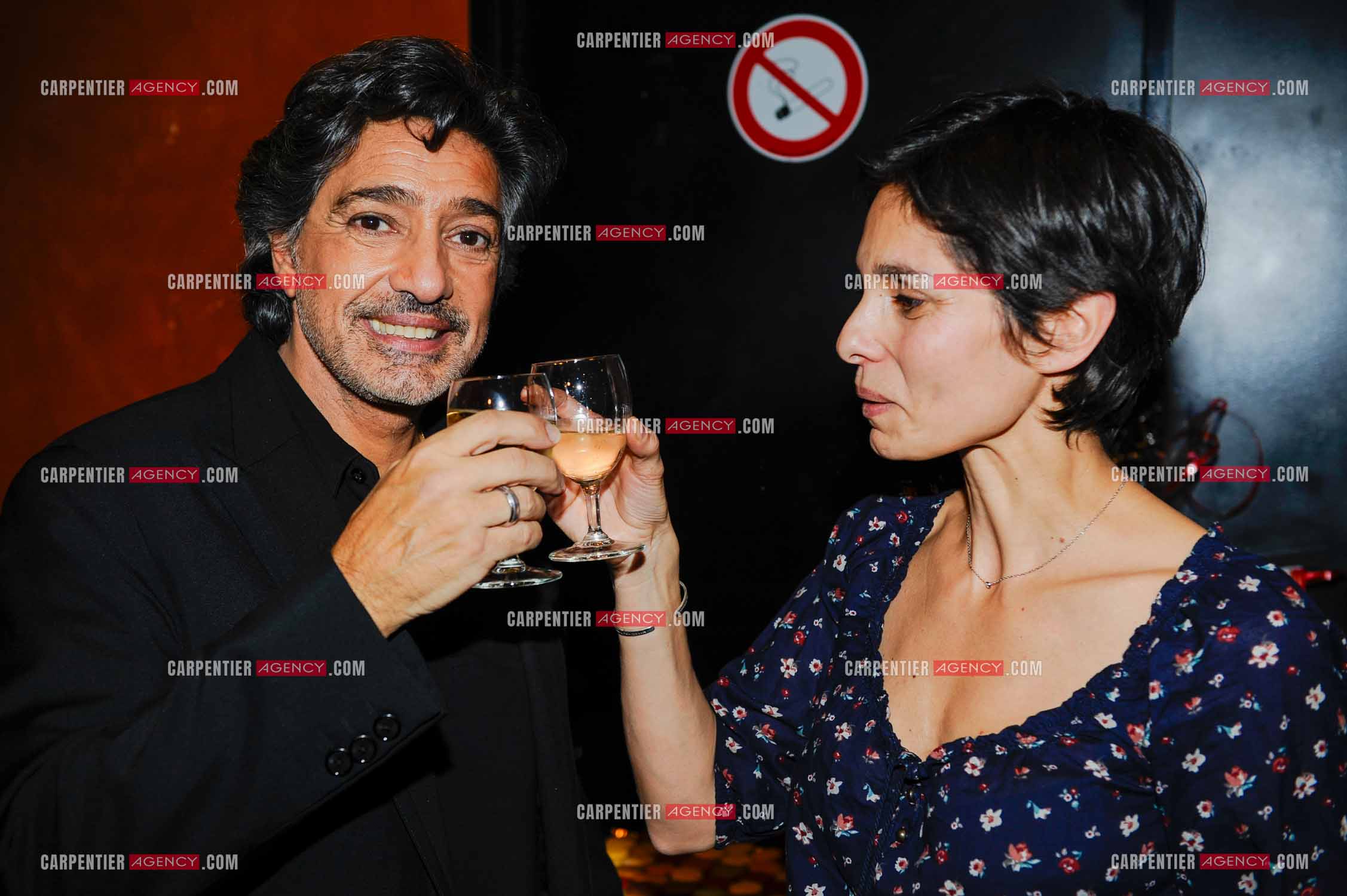 Le chanteur Frédéric François à l'Olympia du 11 au 20 février 2011. Frédéric et sa fille Gloria.  ( Exclusif )