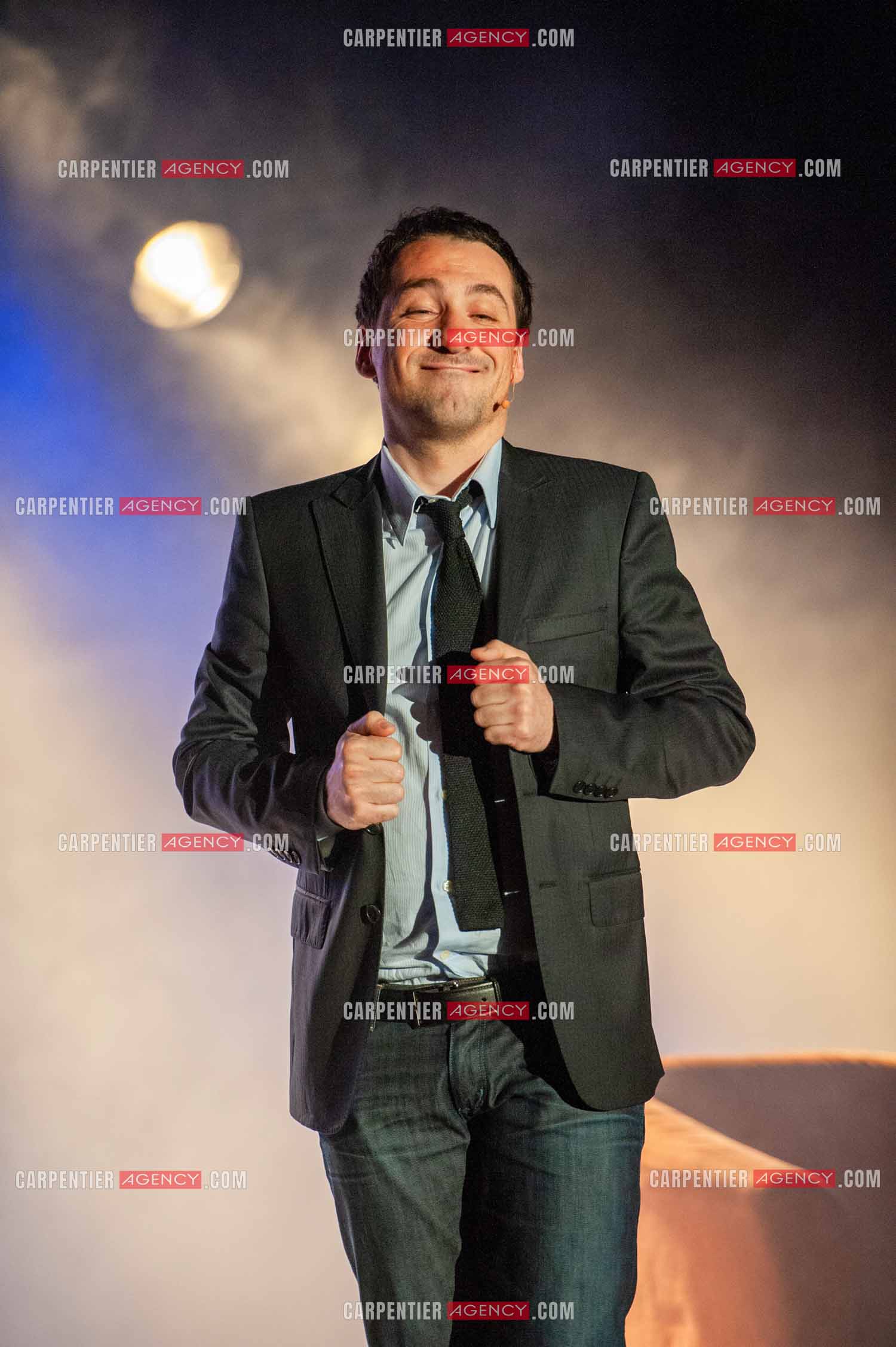 L'humoriste Jérôme Daran lors de son spectacle à Melun en 2010.  ( Exclusif )