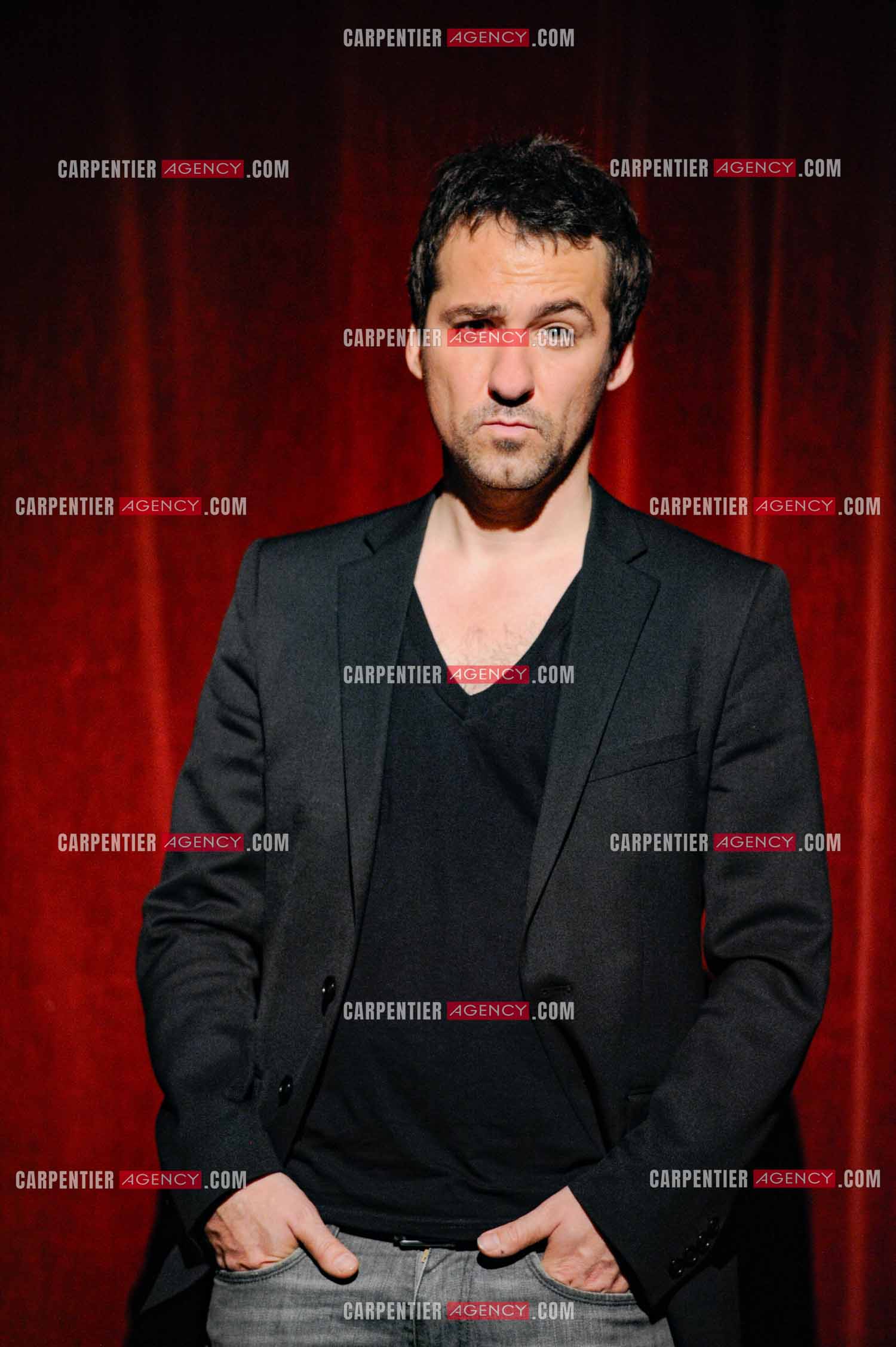 L'humoriste Jérôme Daran lors de son One Man Show au théâtre Trévise a Paris le 13 Oct 2011.  ( Exclusif )
