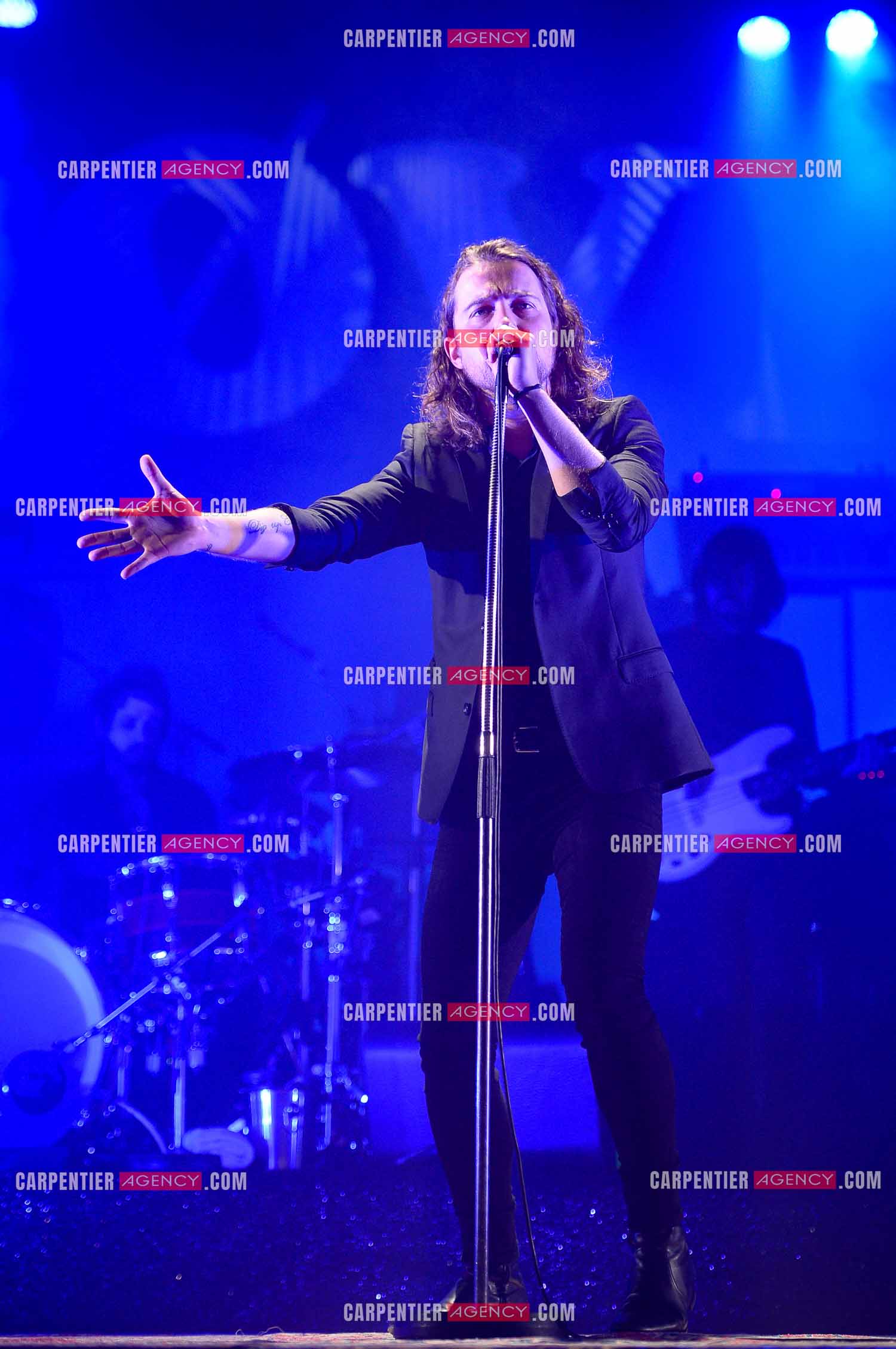 Le chanteur Julien Doré en concert au Zénith de Paris en 2015.