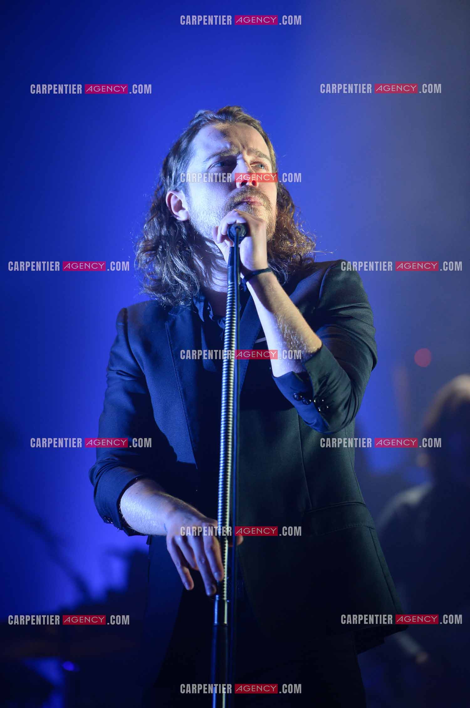 Le chanteur Julien Doré en concert au Zénith de Paris en 2015.