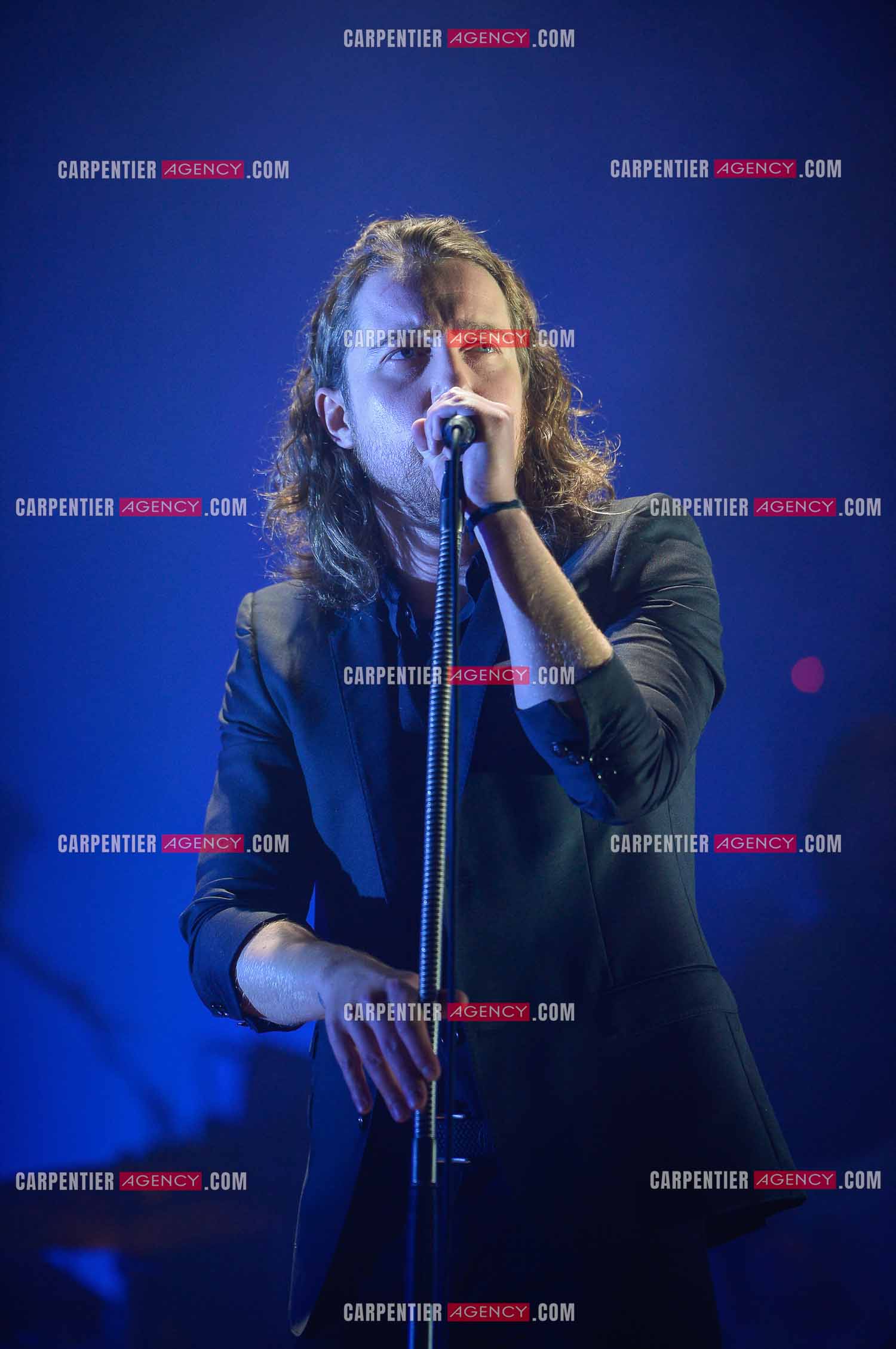 Le chanteur Julien Doré en concert au Zénith de Paris en 2015.